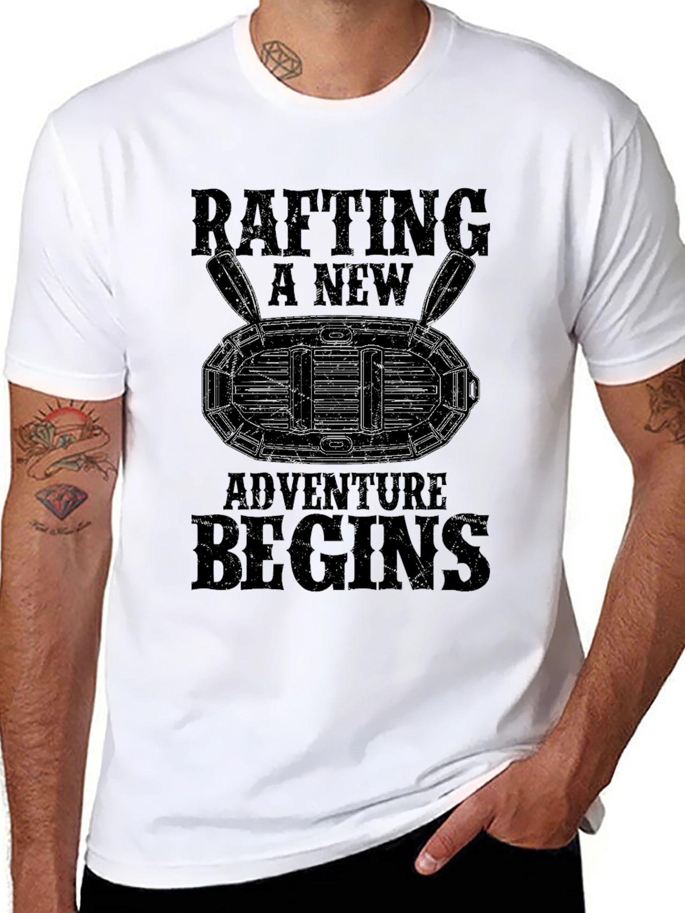 Rafting Adventure T-Shirt - Black