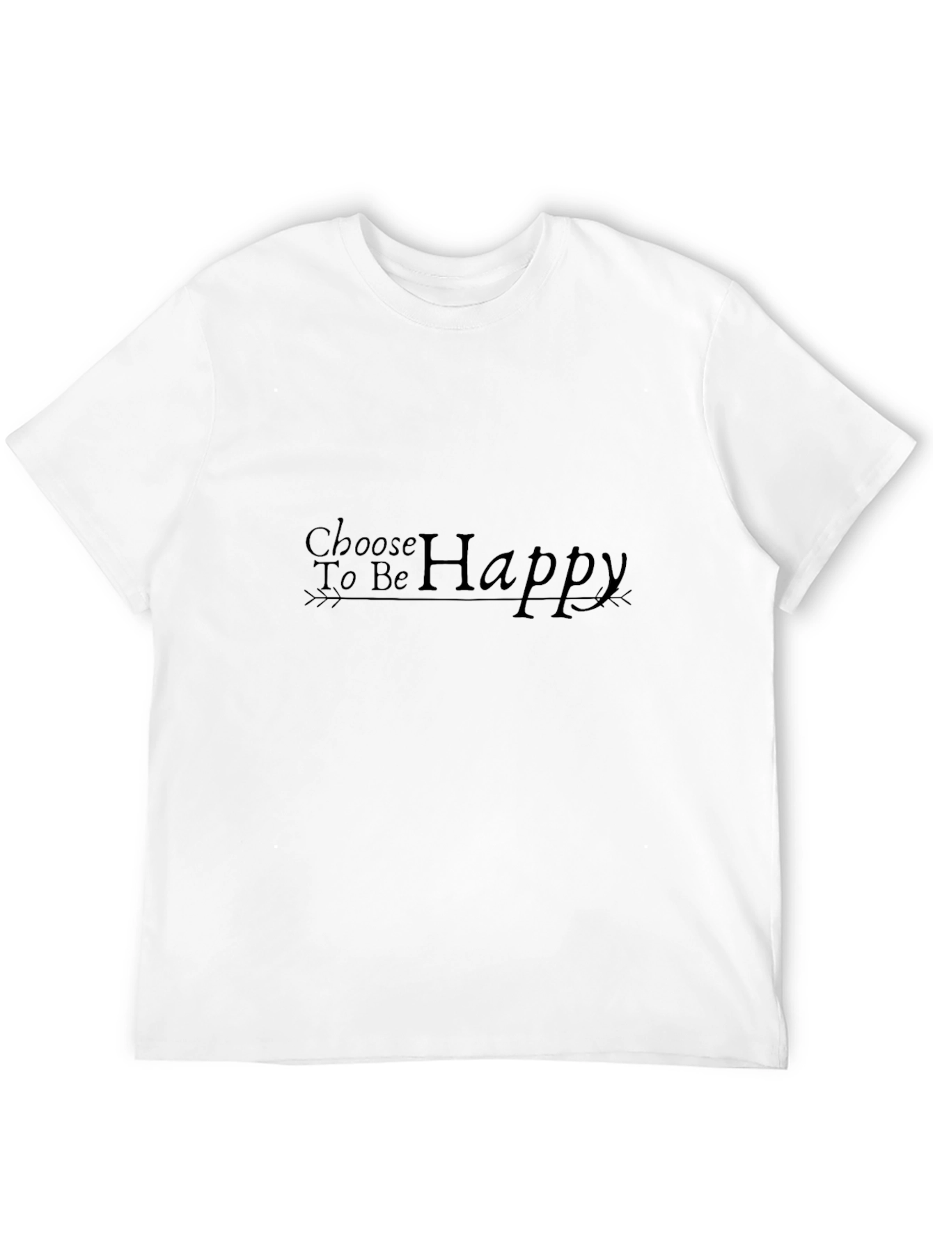 Choose to be Happy Black Tee