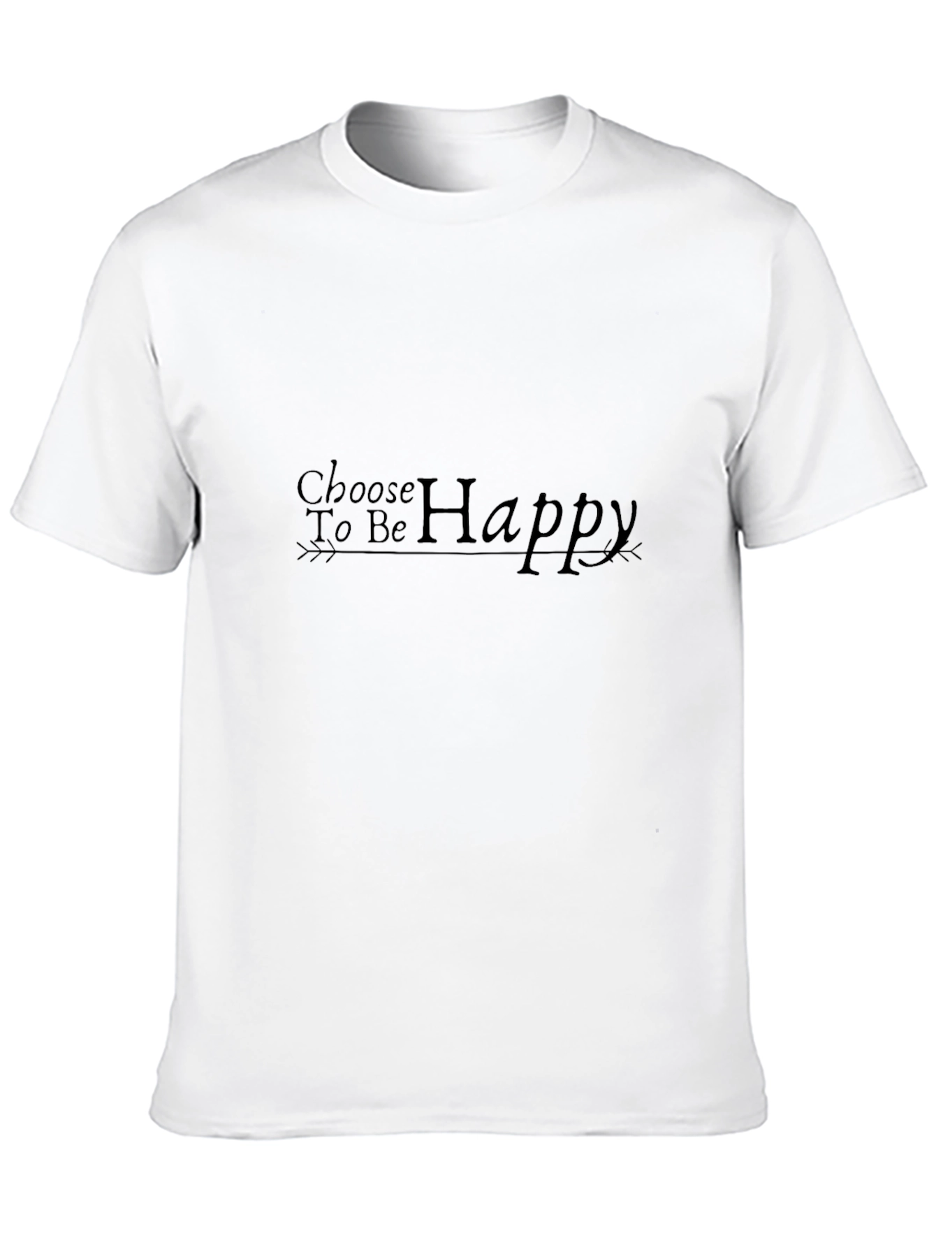 Choose to be Happy Black Tee
