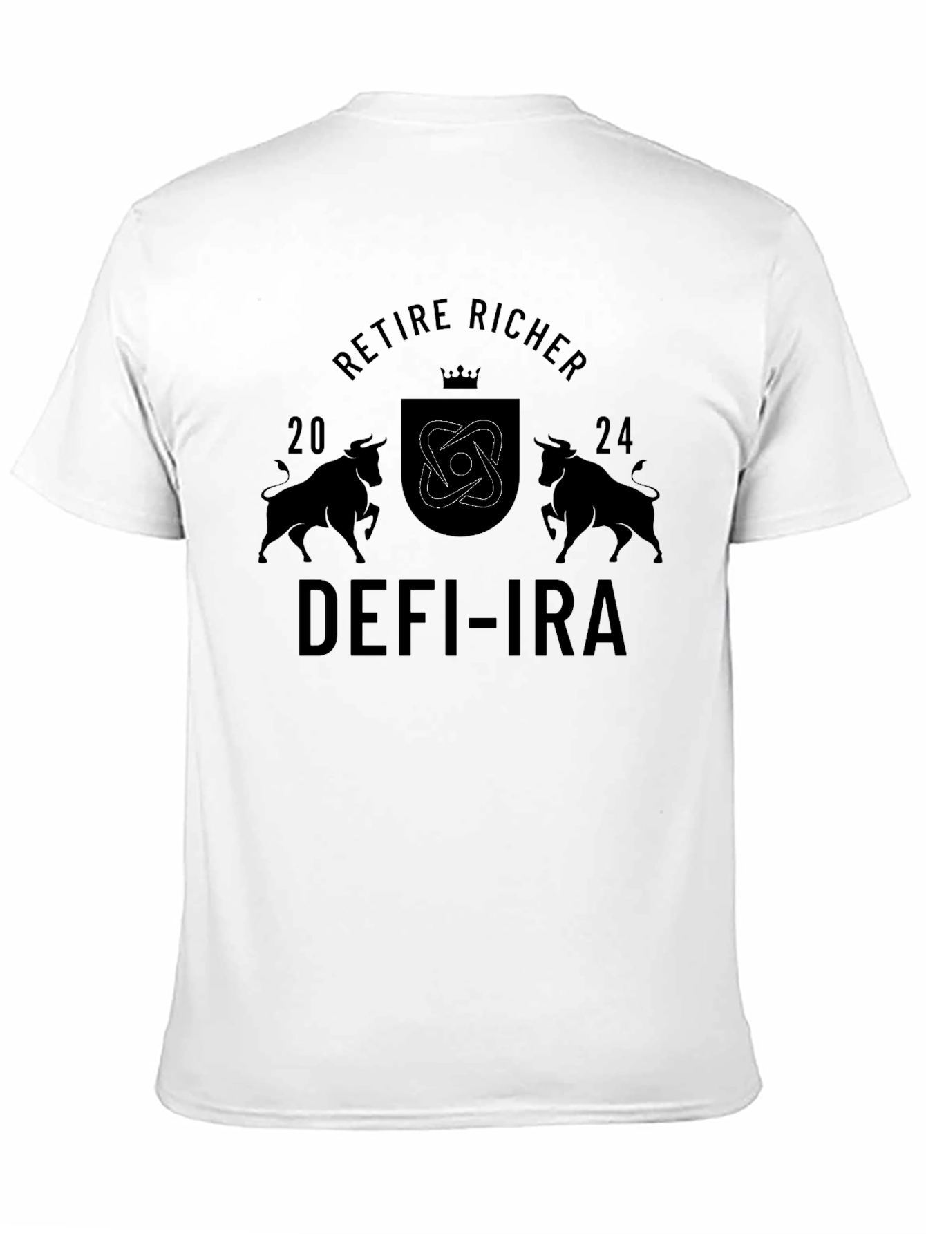 Retire Richer DEFI-IRA Black Graphic T-Shirt