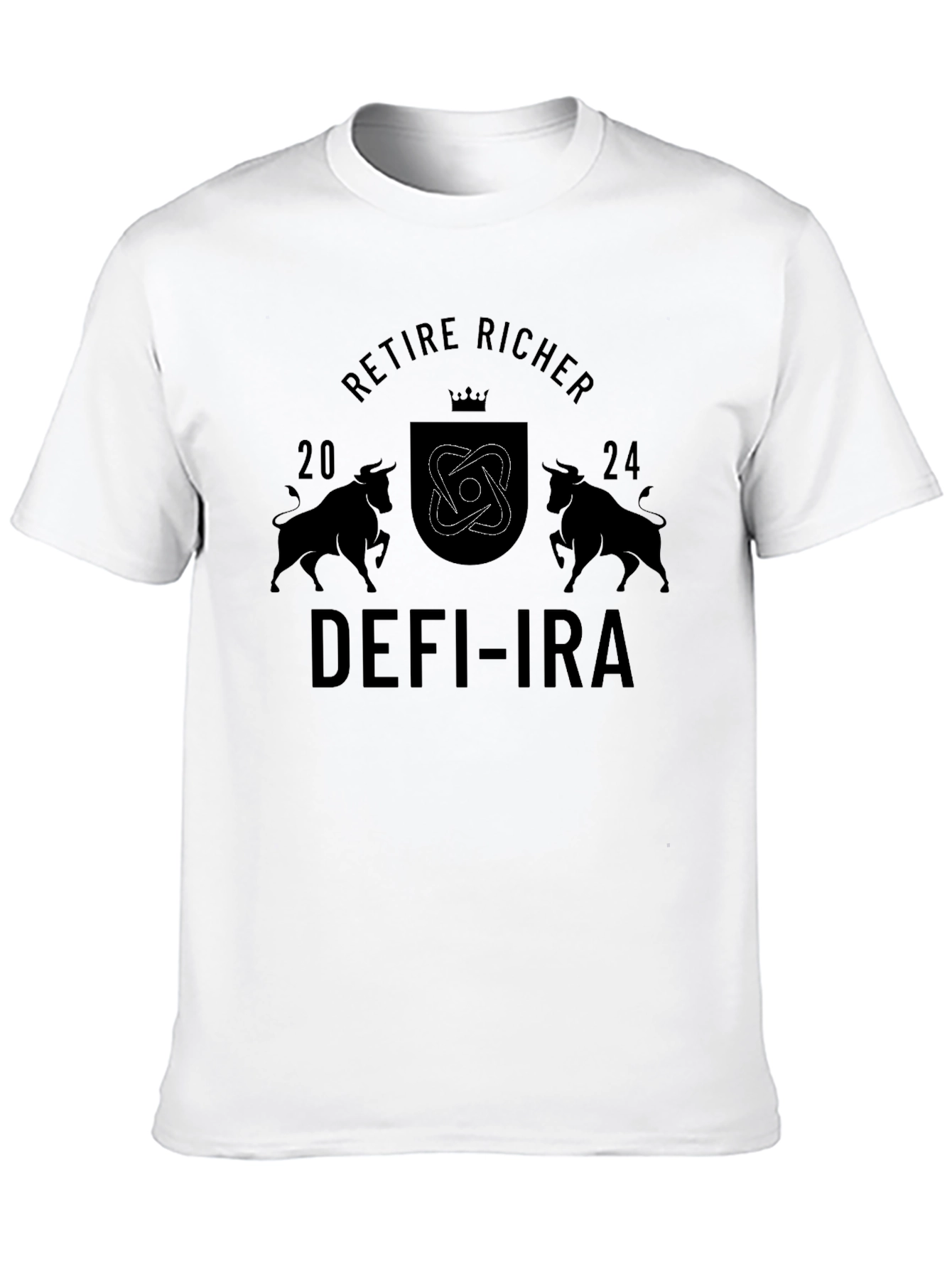 Retire Richer DEFI-IRA Black Graphic T-Shirt