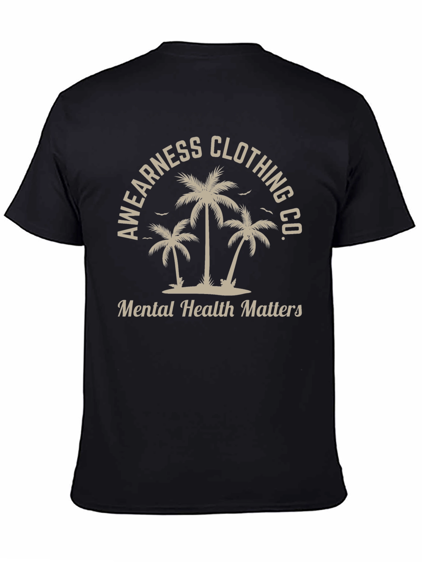 Awearness Clothing Co. Mental Health Matters Black T-Shirt