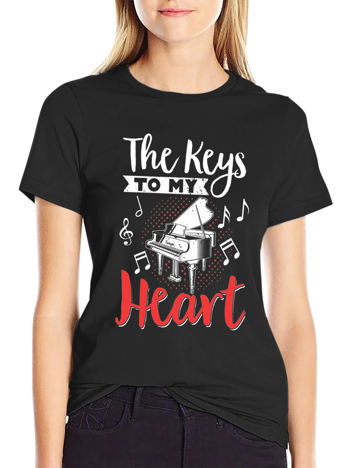 The Keys To My Heart Piano T-Shirt