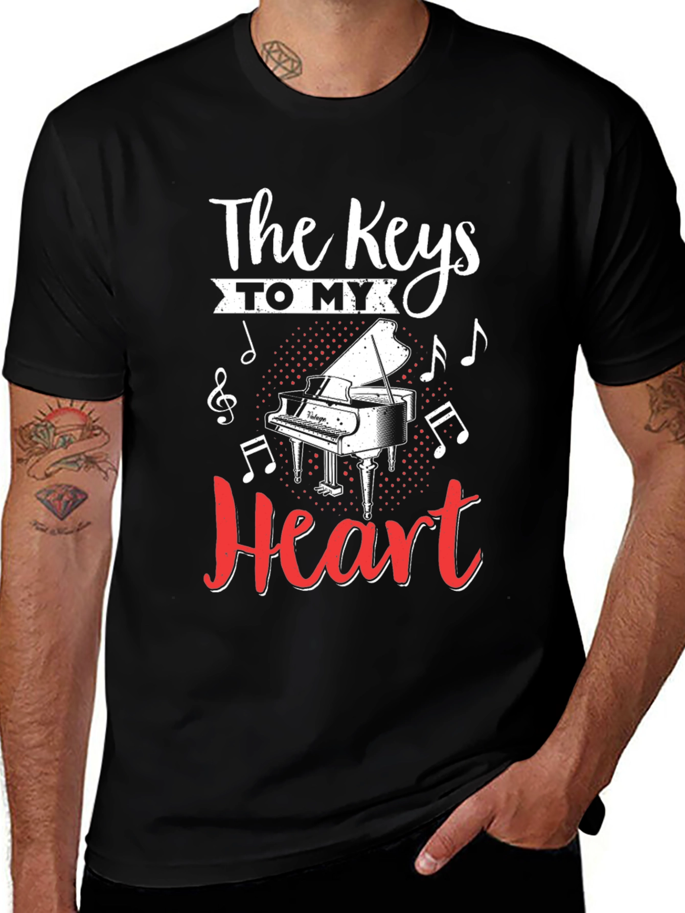 The Keys To My Heart Piano T-Shirt
