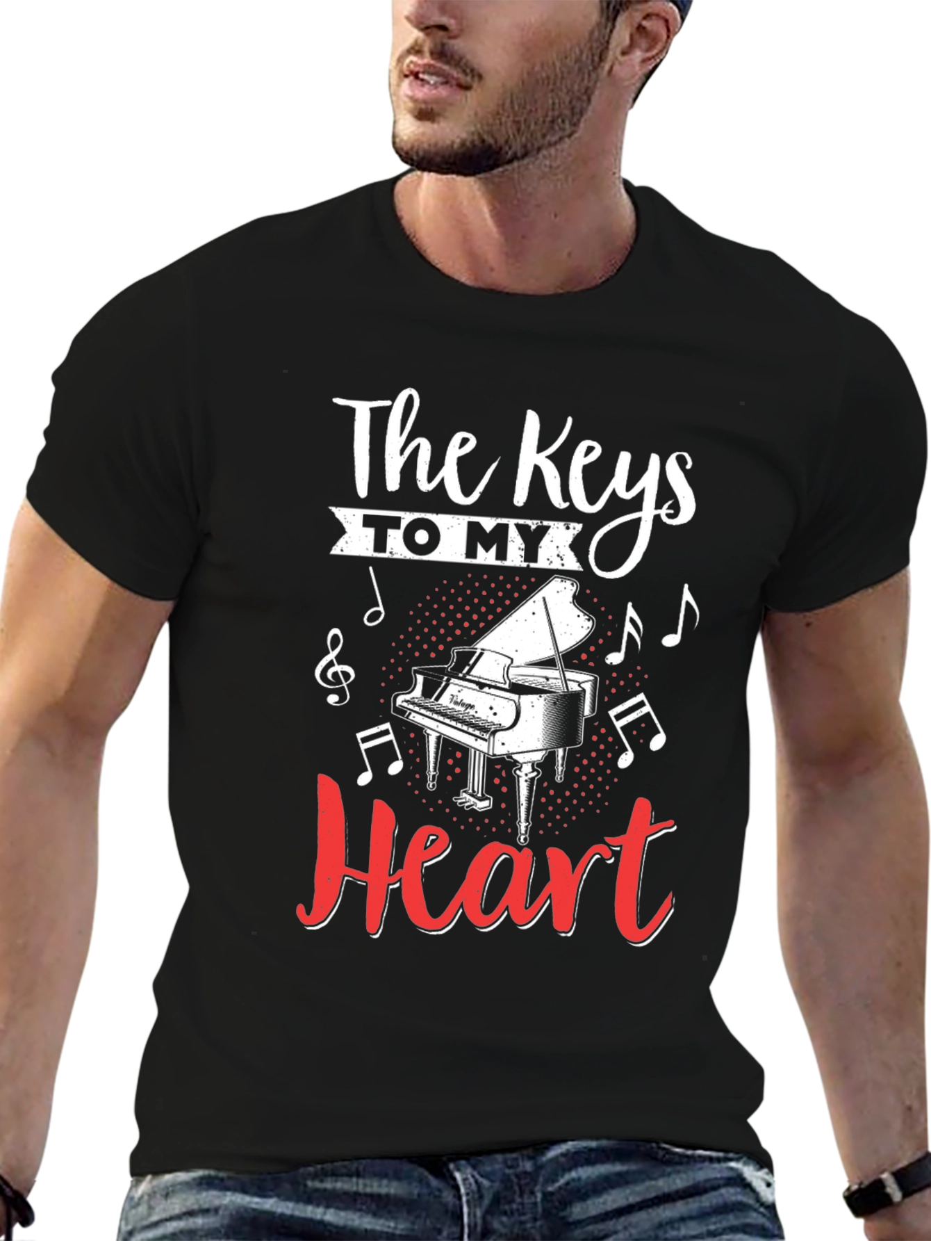 The Keys To My Heart Piano T-Shirt