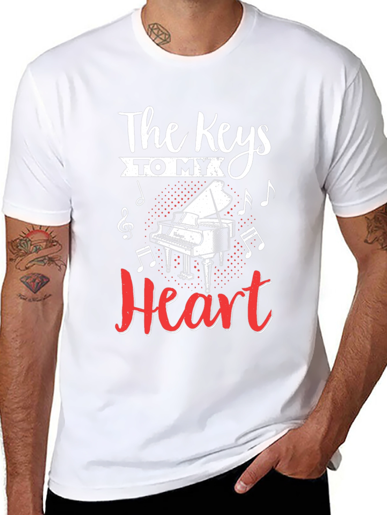 The Keys To My Heart Piano T-Shirt