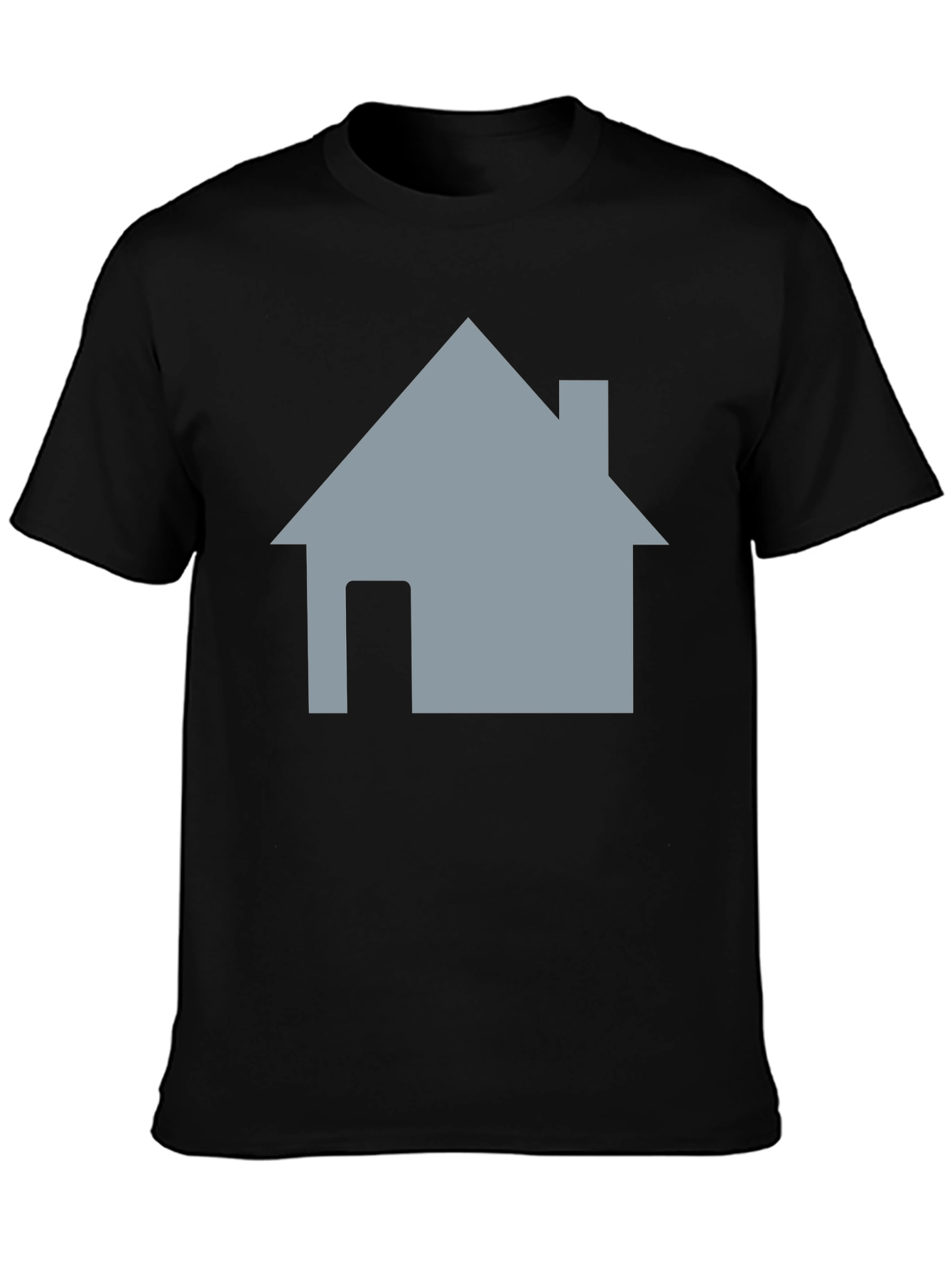 Home Icon Black T-Shirt - Casual Style