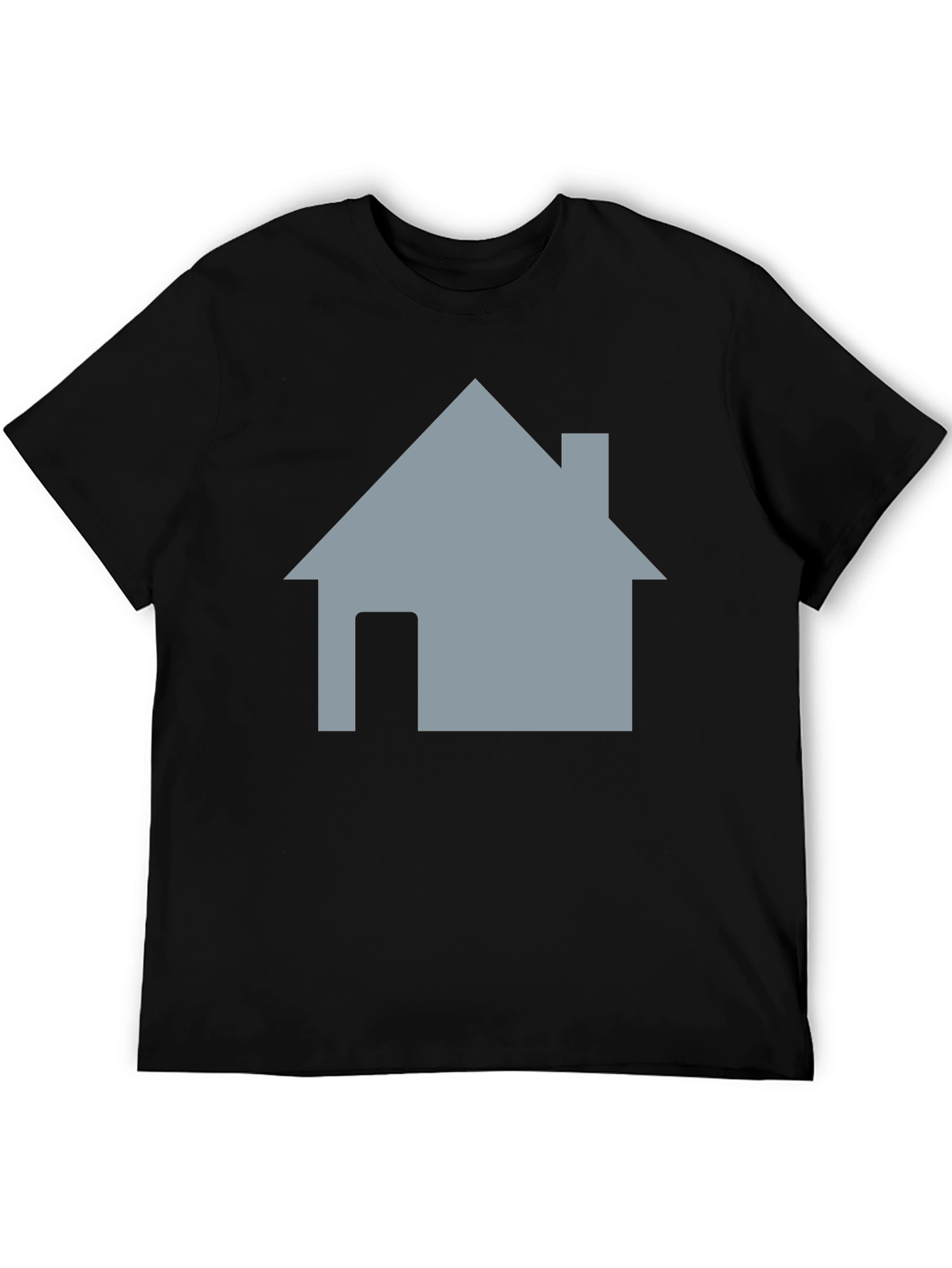 Home Icon Black T-Shirt - Casual Style