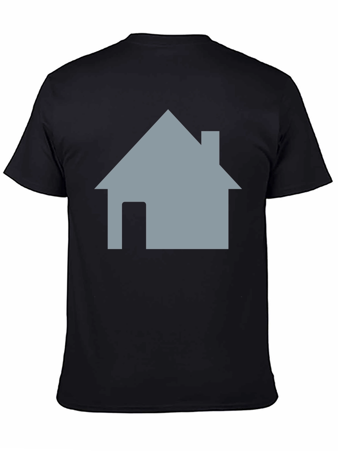 Home Icon Black T-Shirt - Casual Style