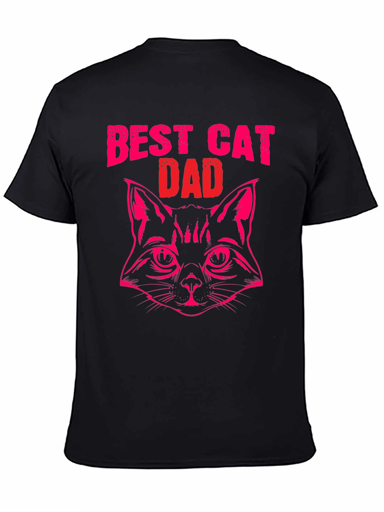 Best Cat Dad Black T-Shirt