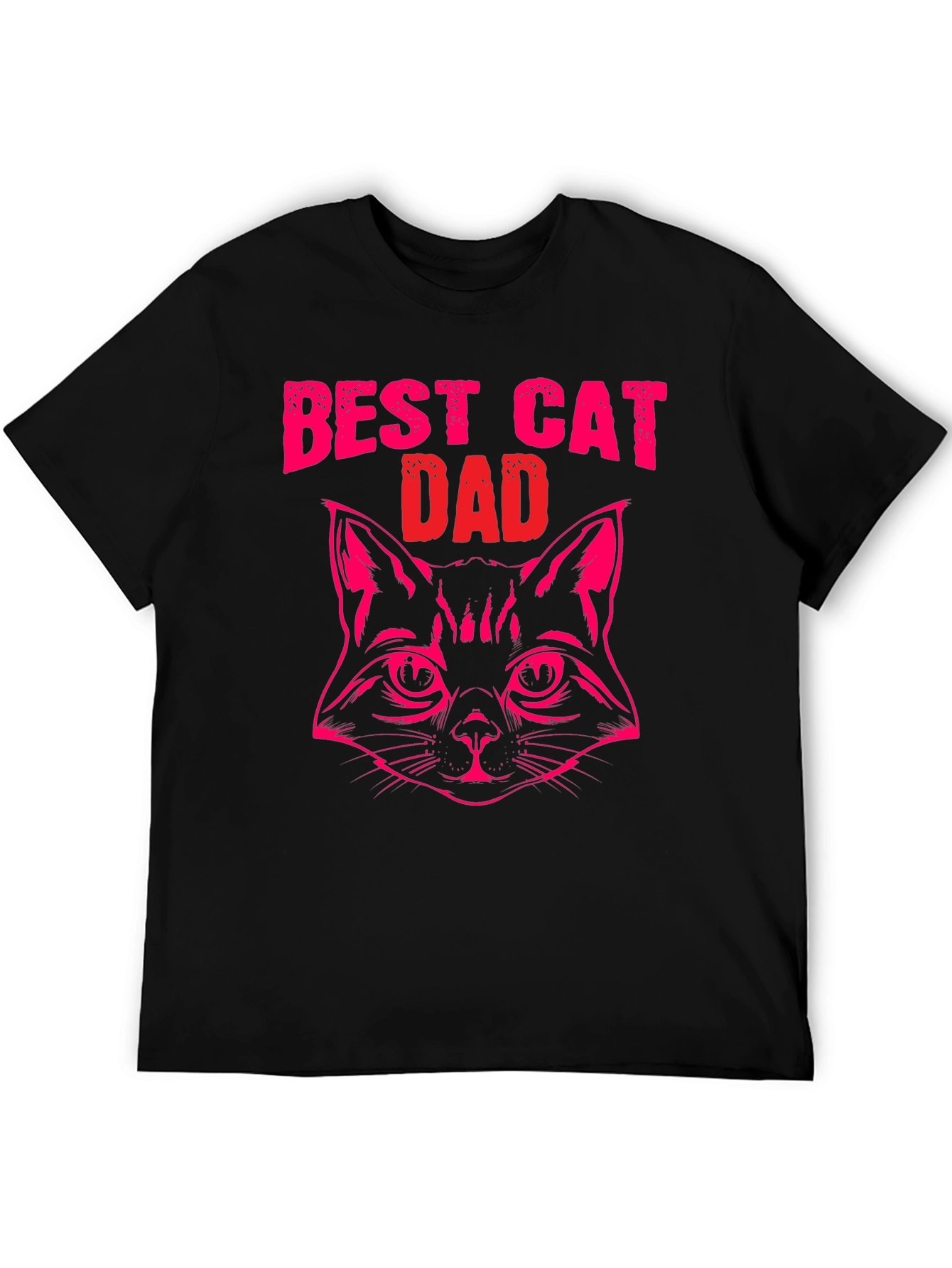 Best Cat Dad Black T-Shirt