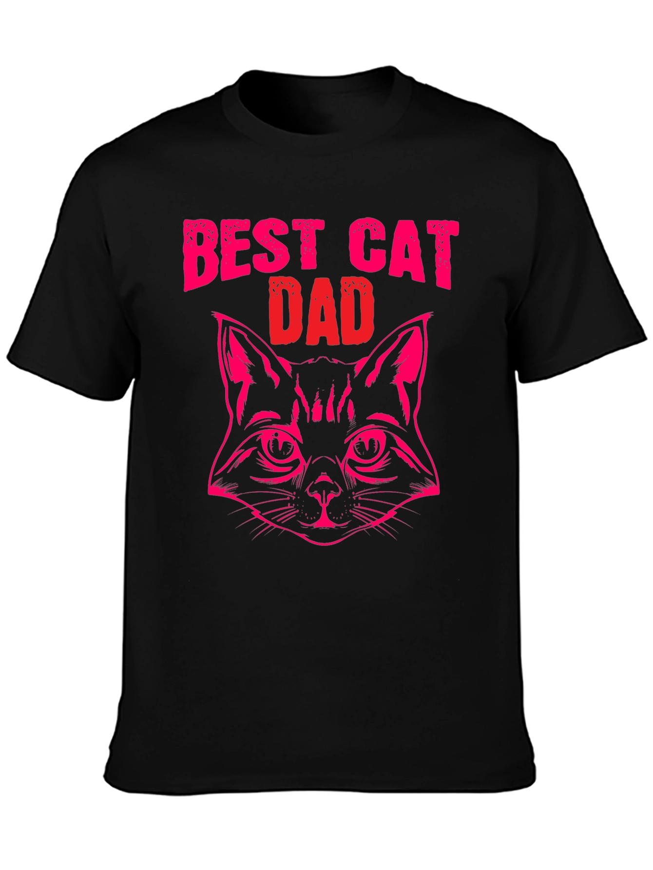 Best Cat Dad Black T-Shirt