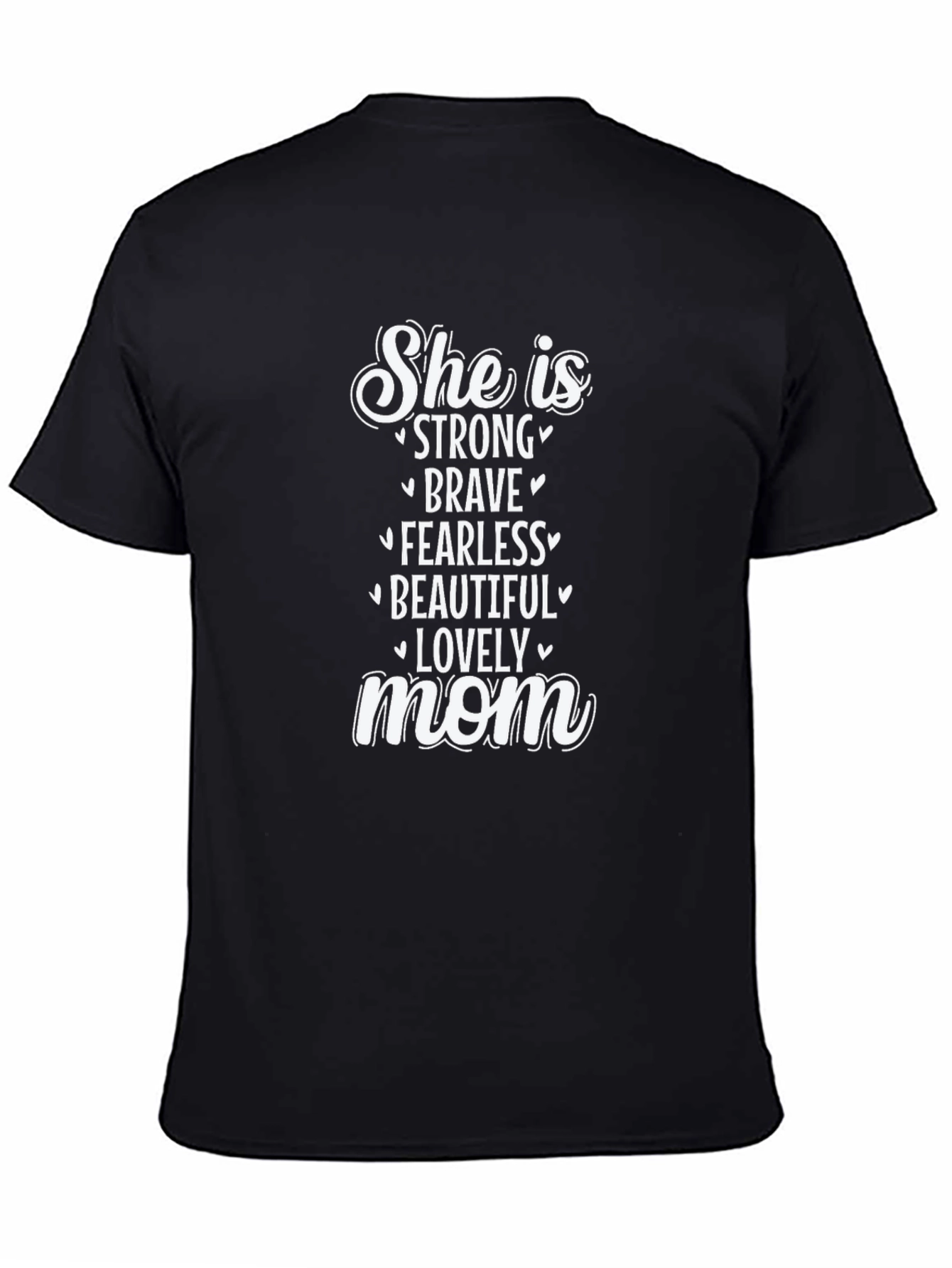 Strong Brave Fearless Mom Graphic Tee