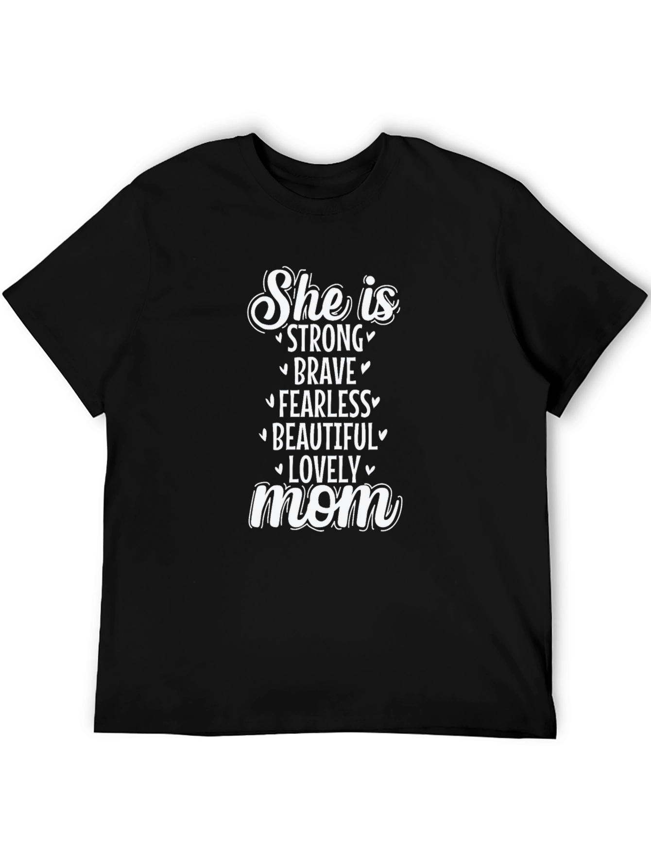 Strong Brave Fearless Mom Graphic Tee