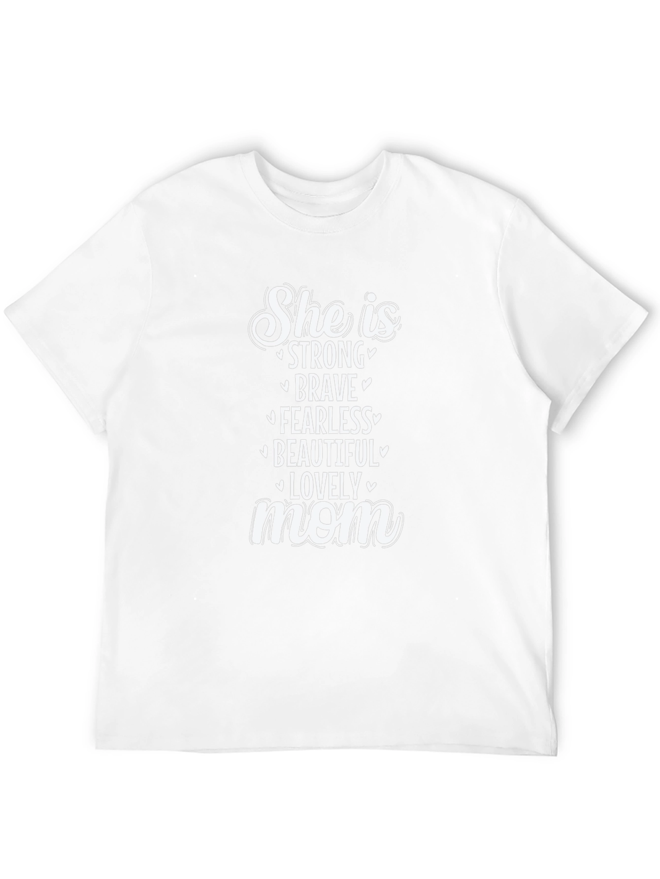 Strong Brave Fearless Mom Graphic Tee
