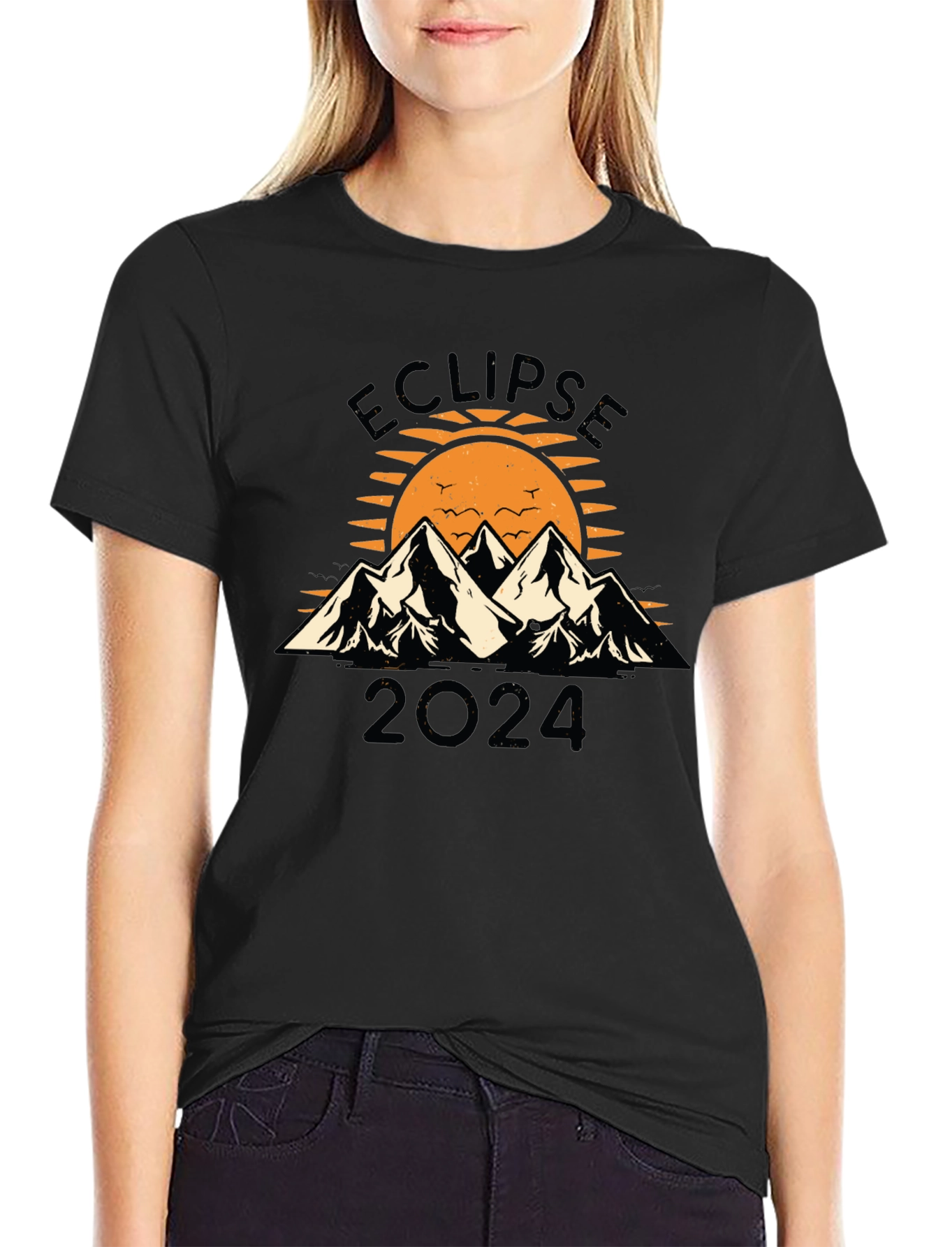 Eclipse 2024 T-Shirt Black Unisex
