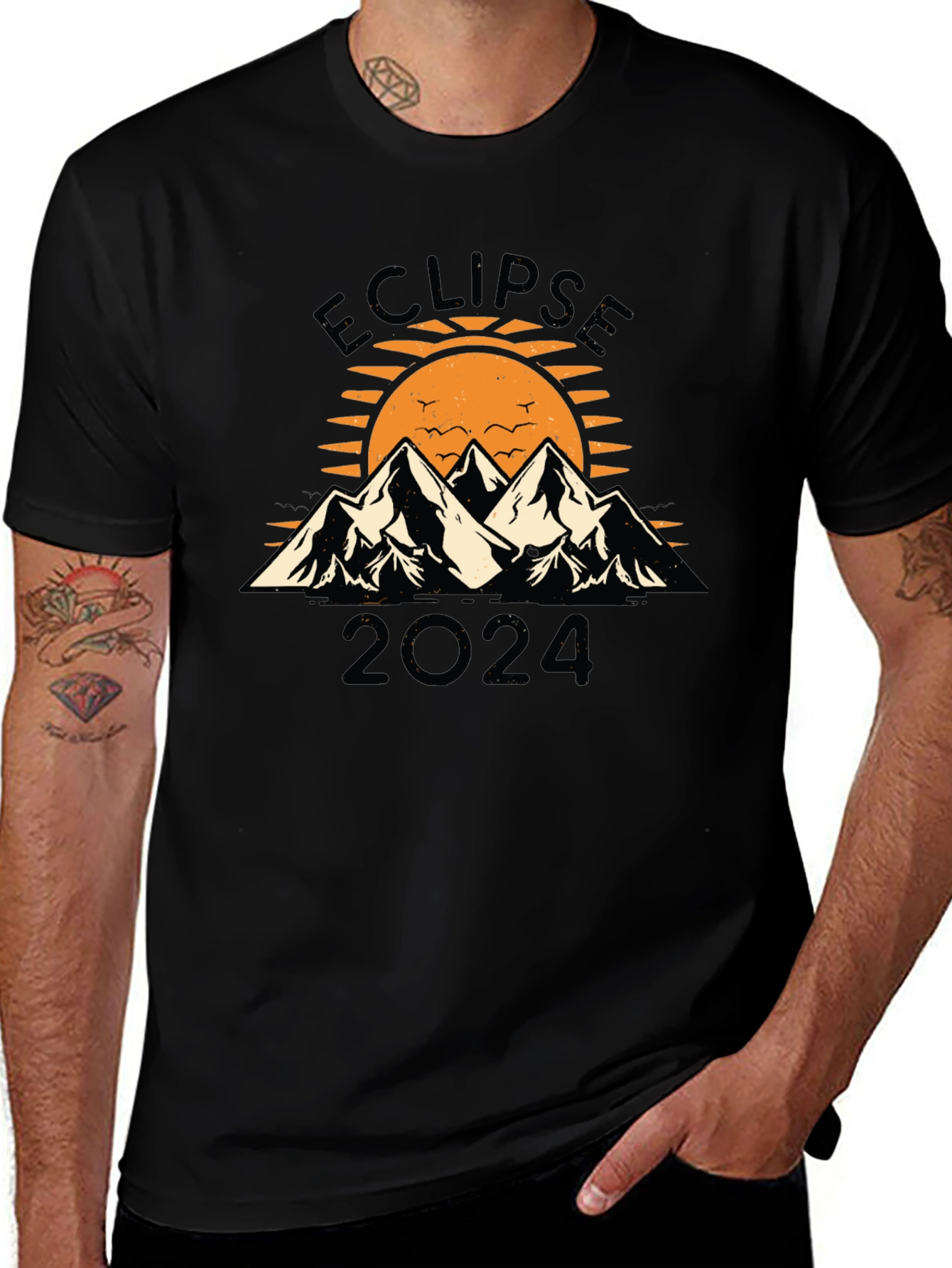 Eclipse 2024 T-Shirt Black Unisex