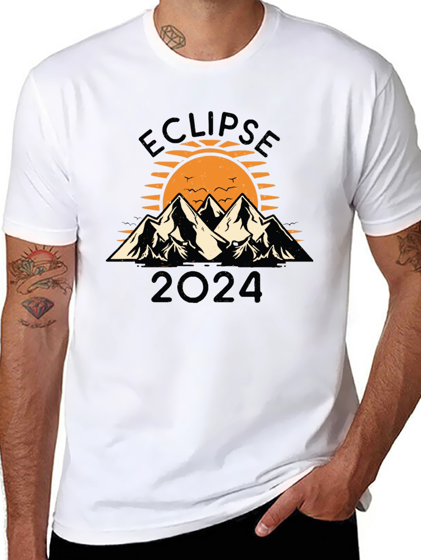 Eclipse 2024 T-Shirt Black Unisex