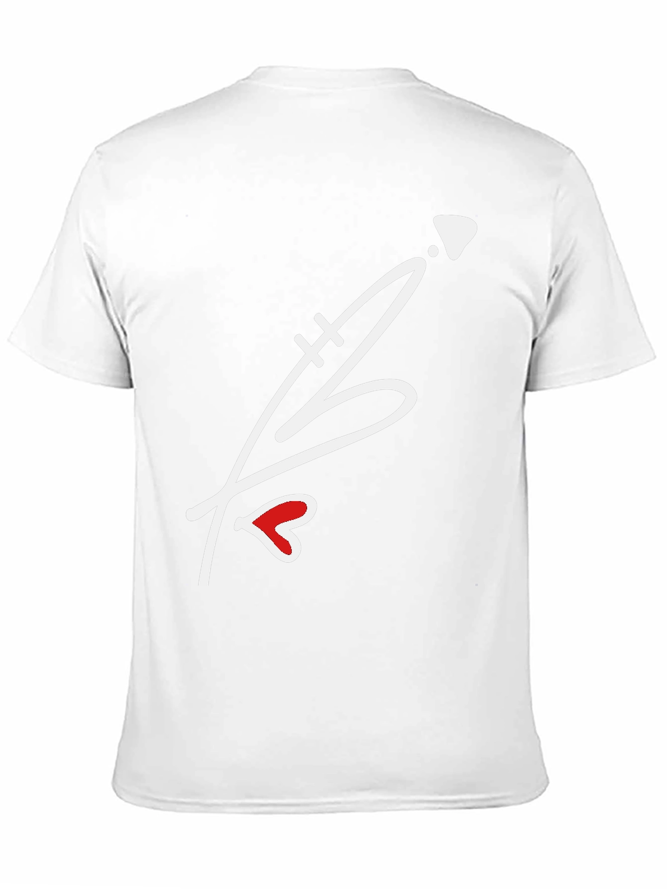 Heart Arrow Graphic Black T-Shirt - Casual Wear