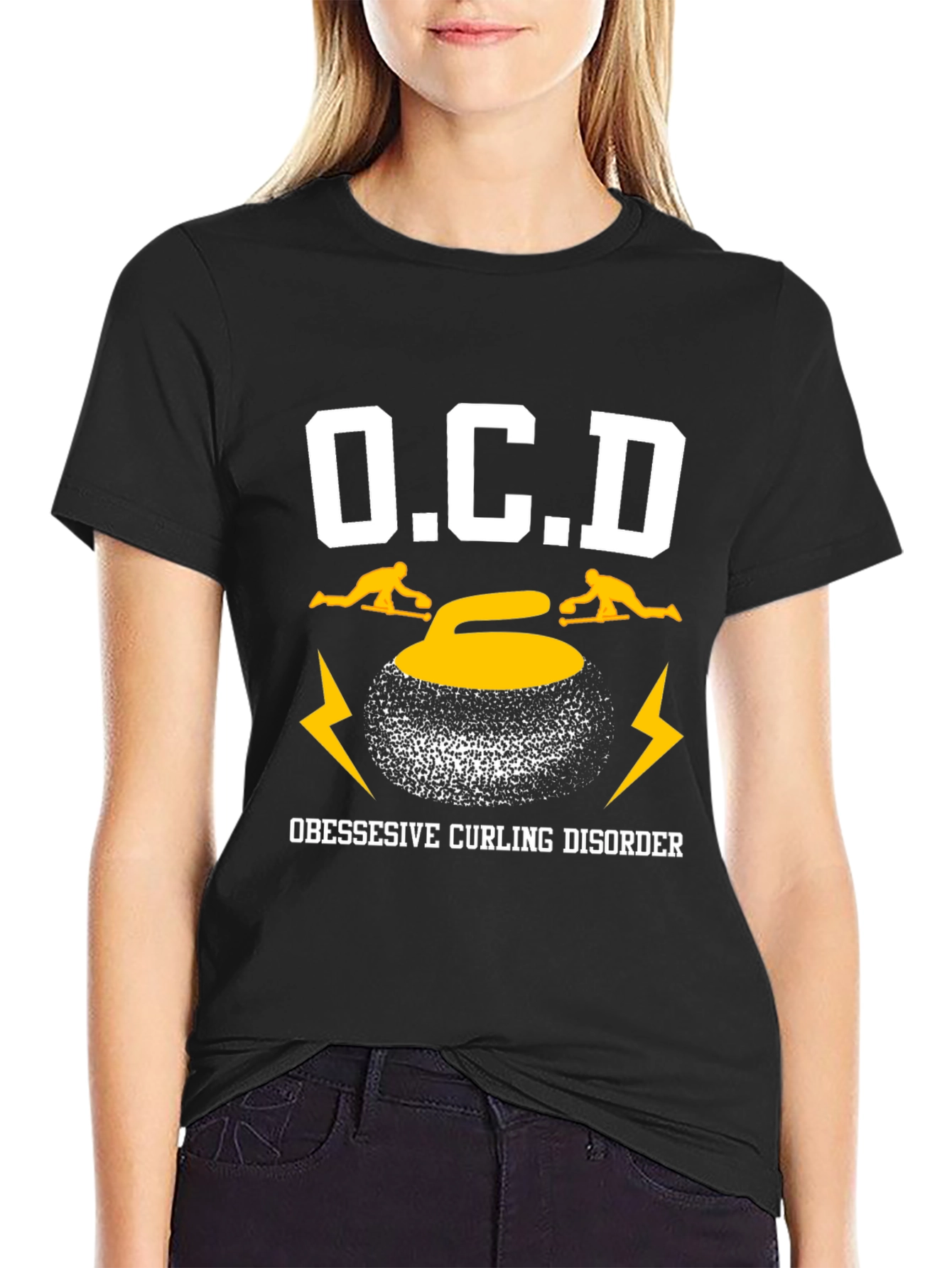 Obsessive Curling Disorder Graphic T-Shirt