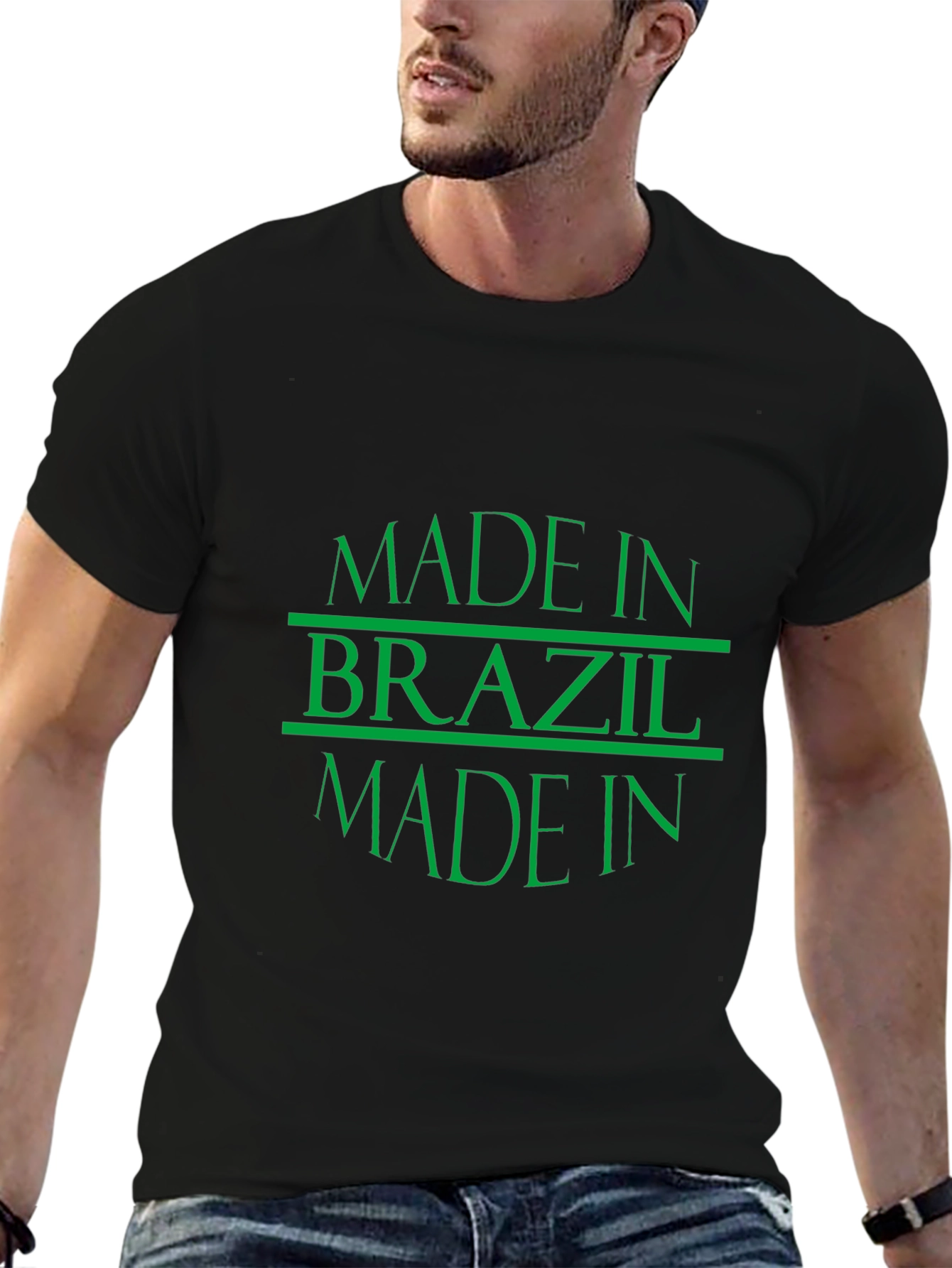 Made in Brazil T-Shirt - Mens Crew Neck Tee