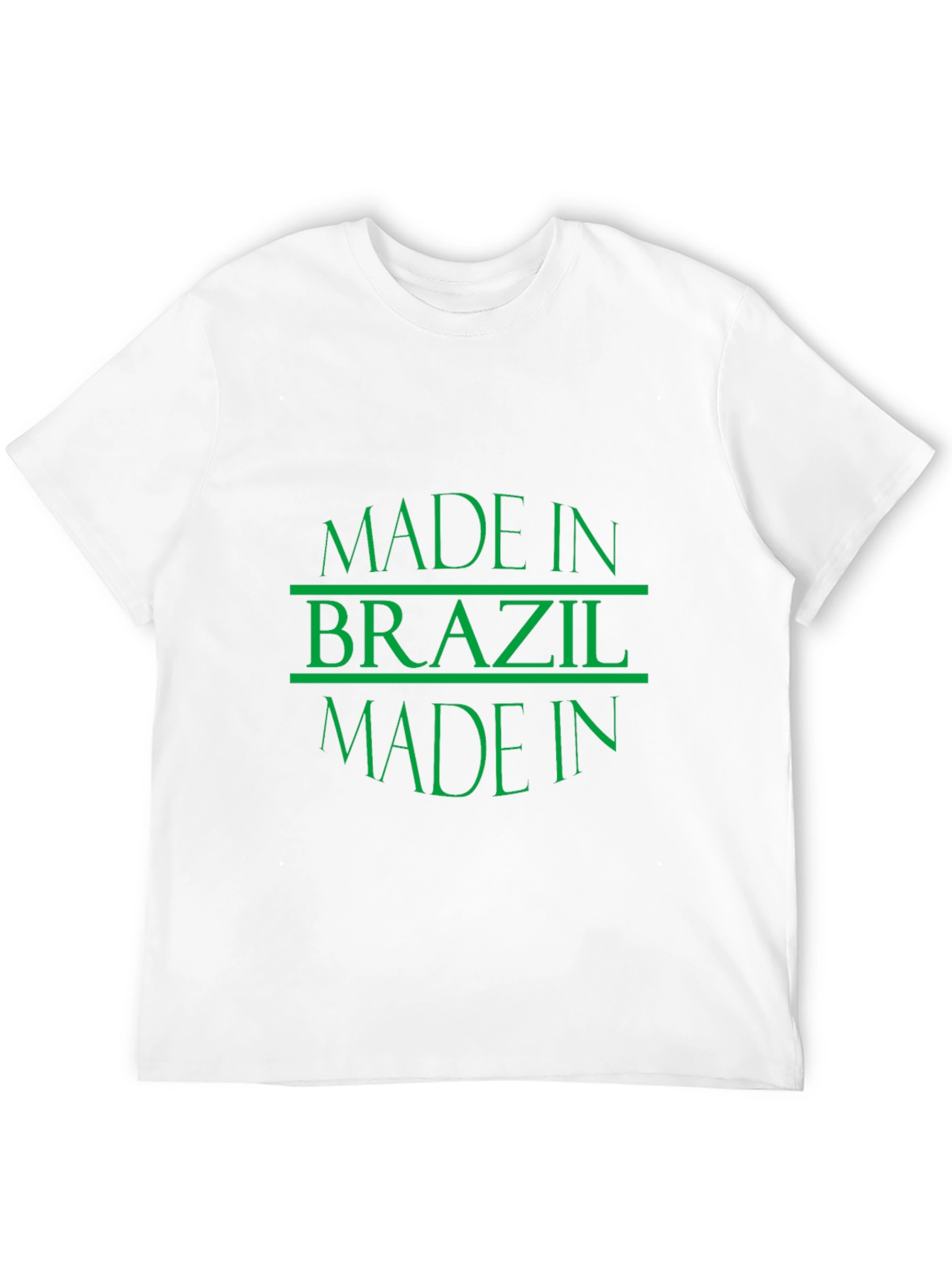 Made in Brazil T-Shirt - Mens Crew Neck Tee