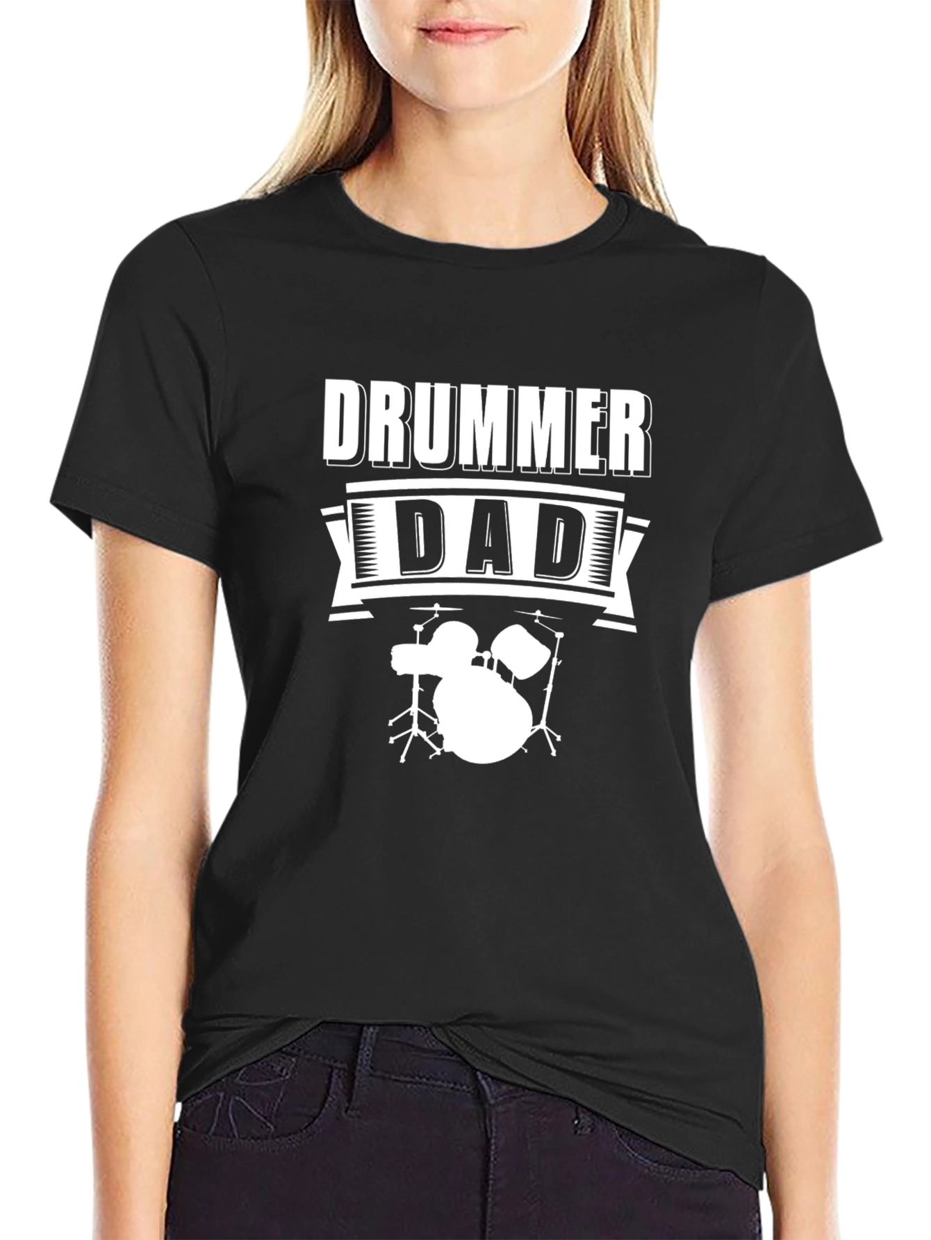 Drummer Dad T-Shirt - Music Lover Gift