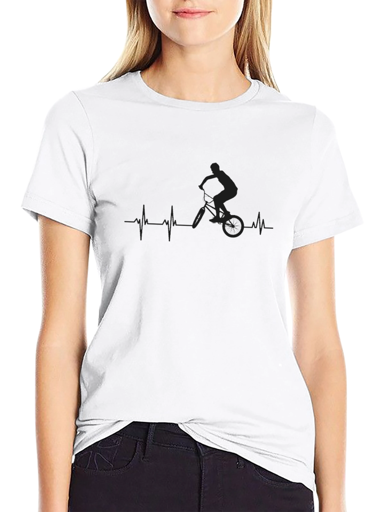 BMX Heartbeat T-Shirt - Cool Rider Tee