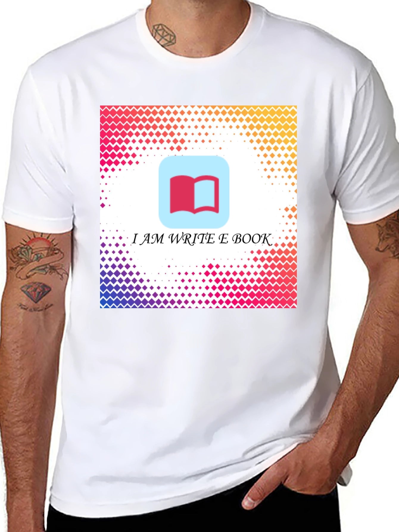 I Am Write E Book Black T-Shirt