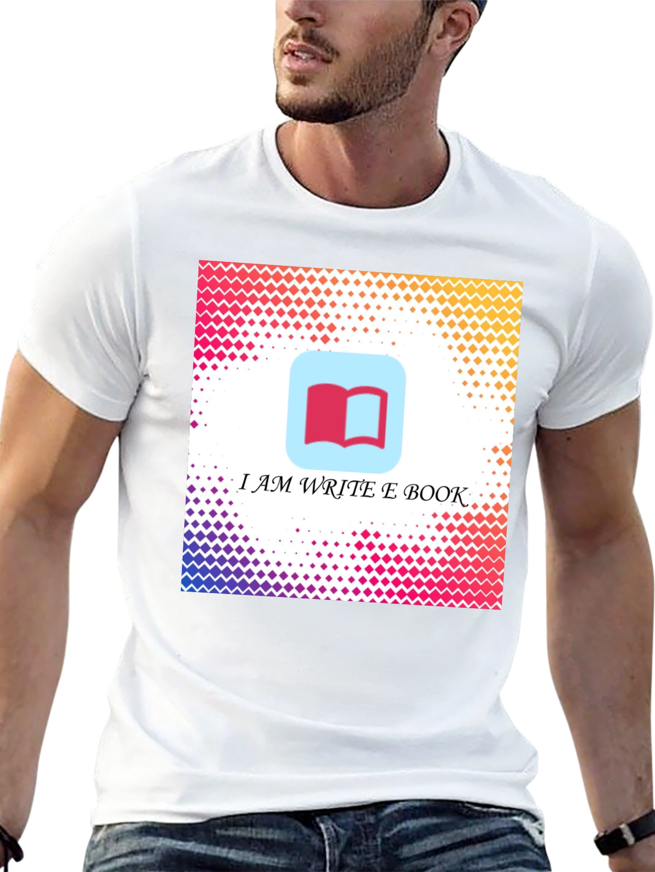 I Am Write E Book Black T-Shirt