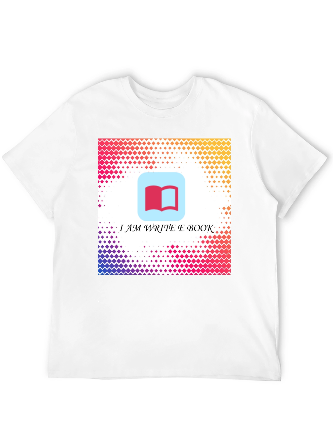 I Am Write E Book Black T-Shirt