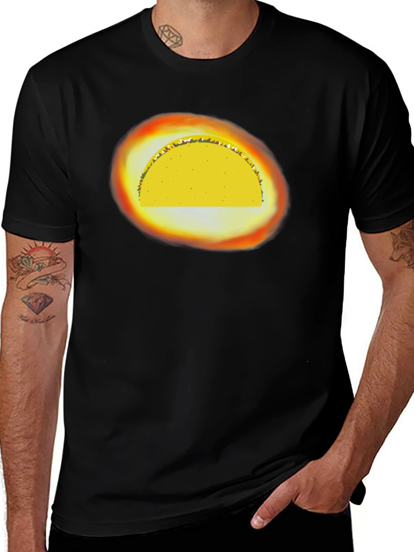 Taco Eclipse Graphic Tee - Black
