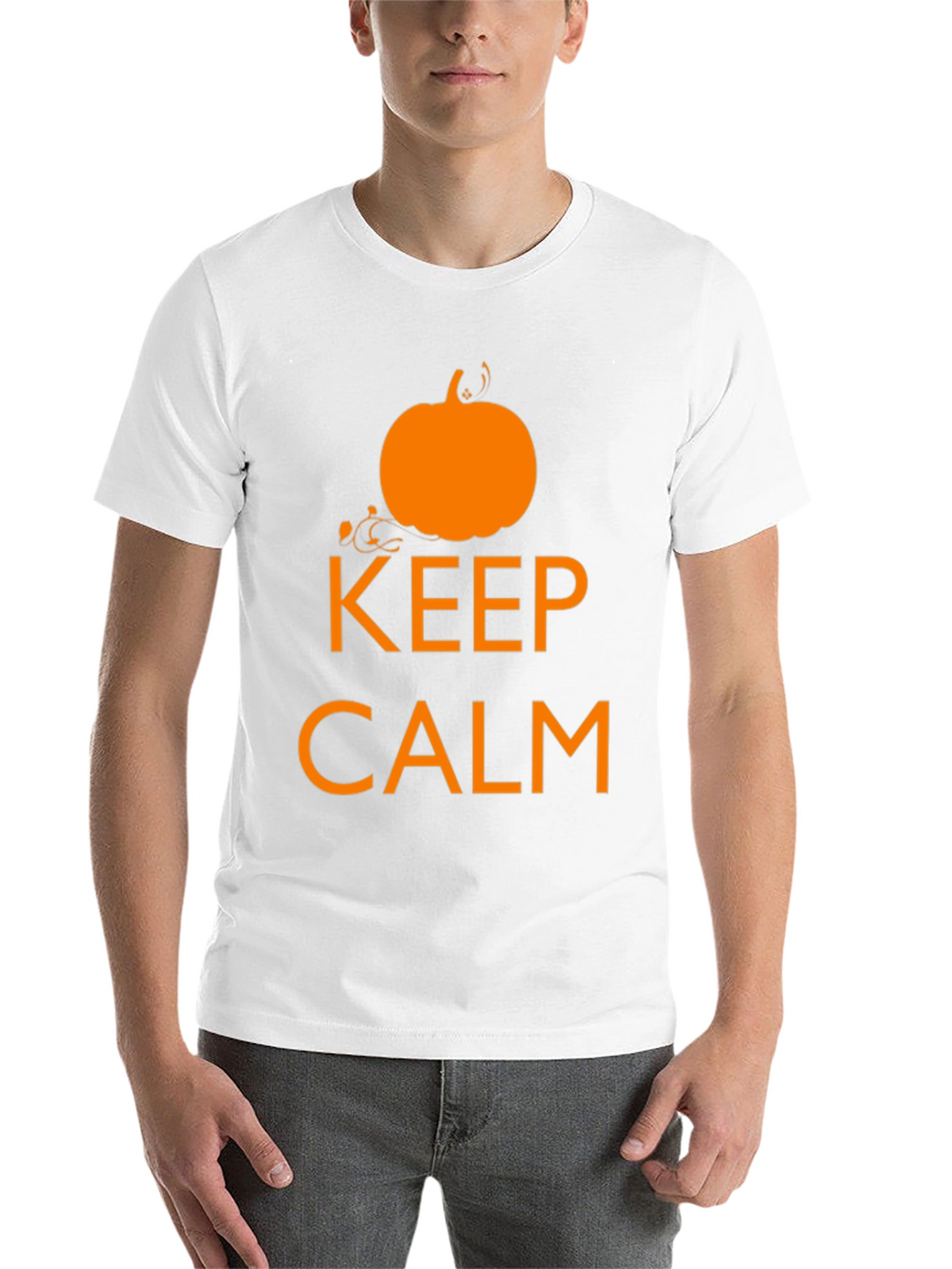 Keep Calm Pumpkin Graphic T-Shirt