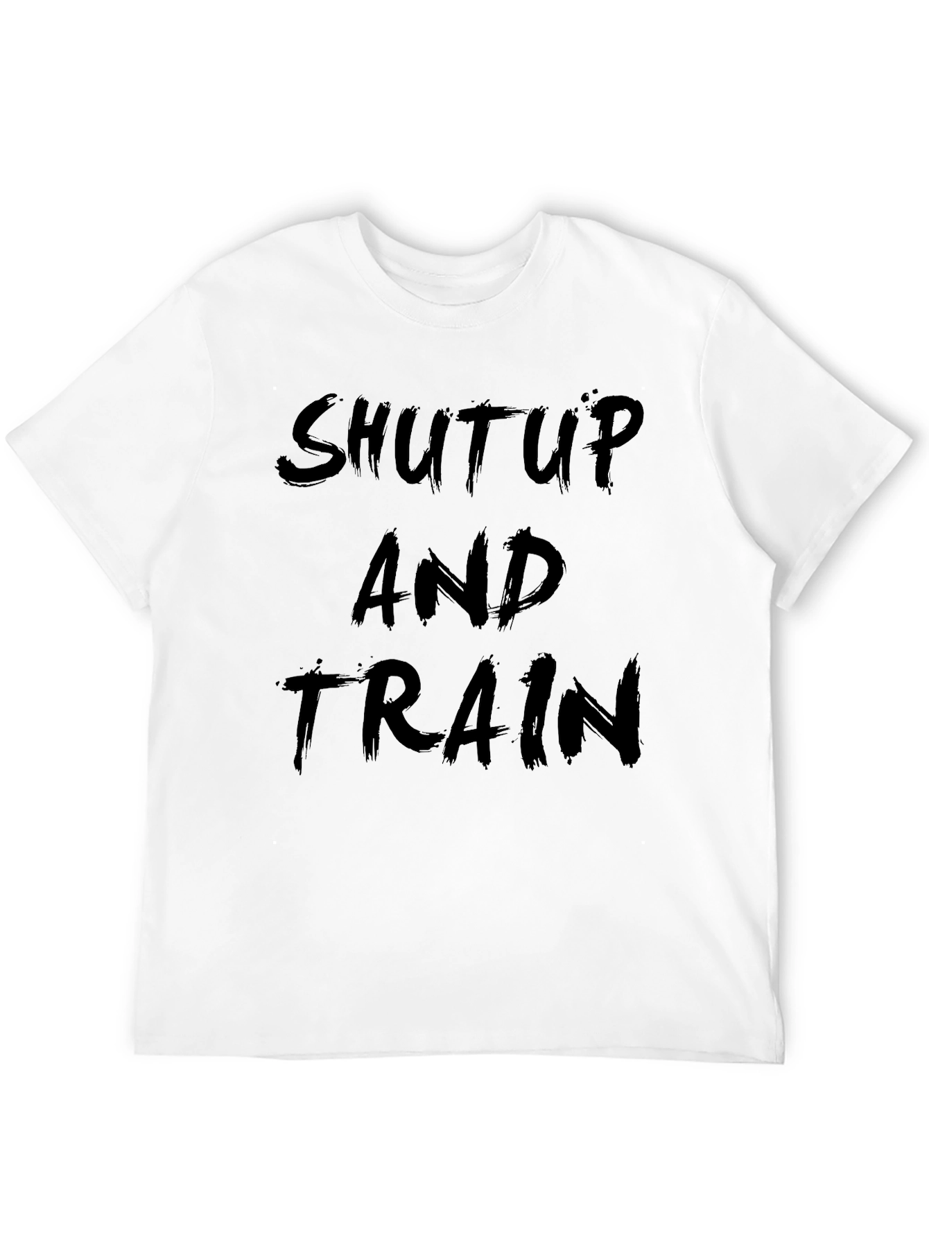 Shut Up and Train Black Graphic T-Shirt