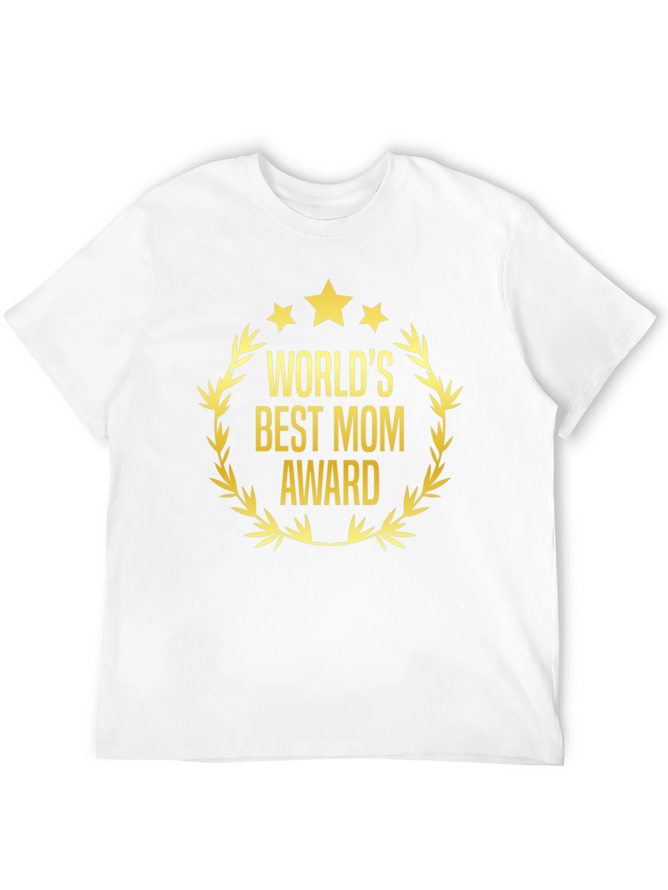 Worlds Best Mom Award Black T-Shirt