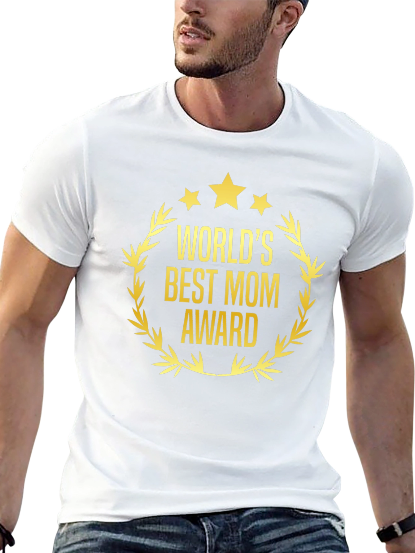 Worlds Best Mom Award Black T-Shirt
