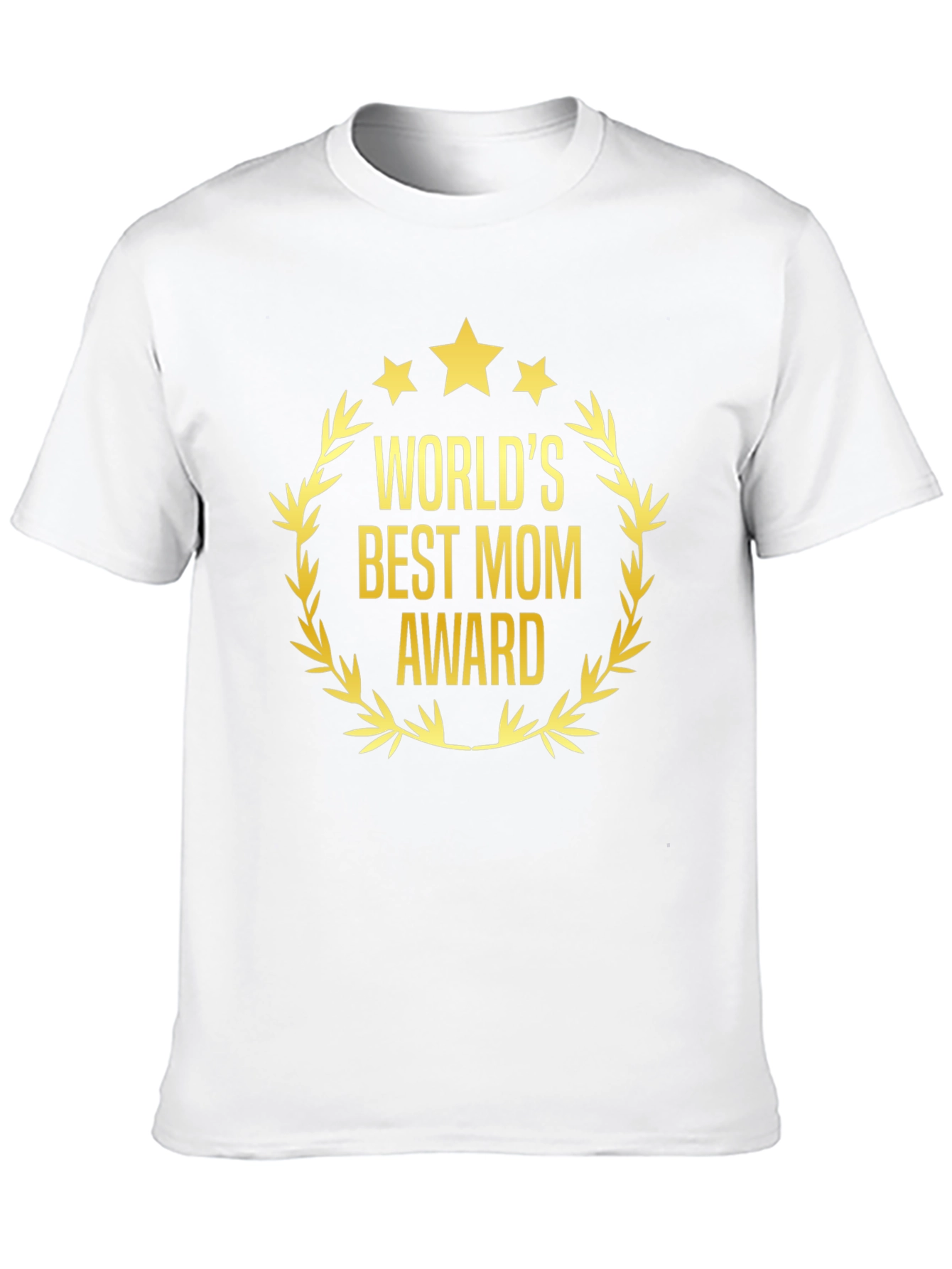 Worlds Best Mom Award Black T-Shirt