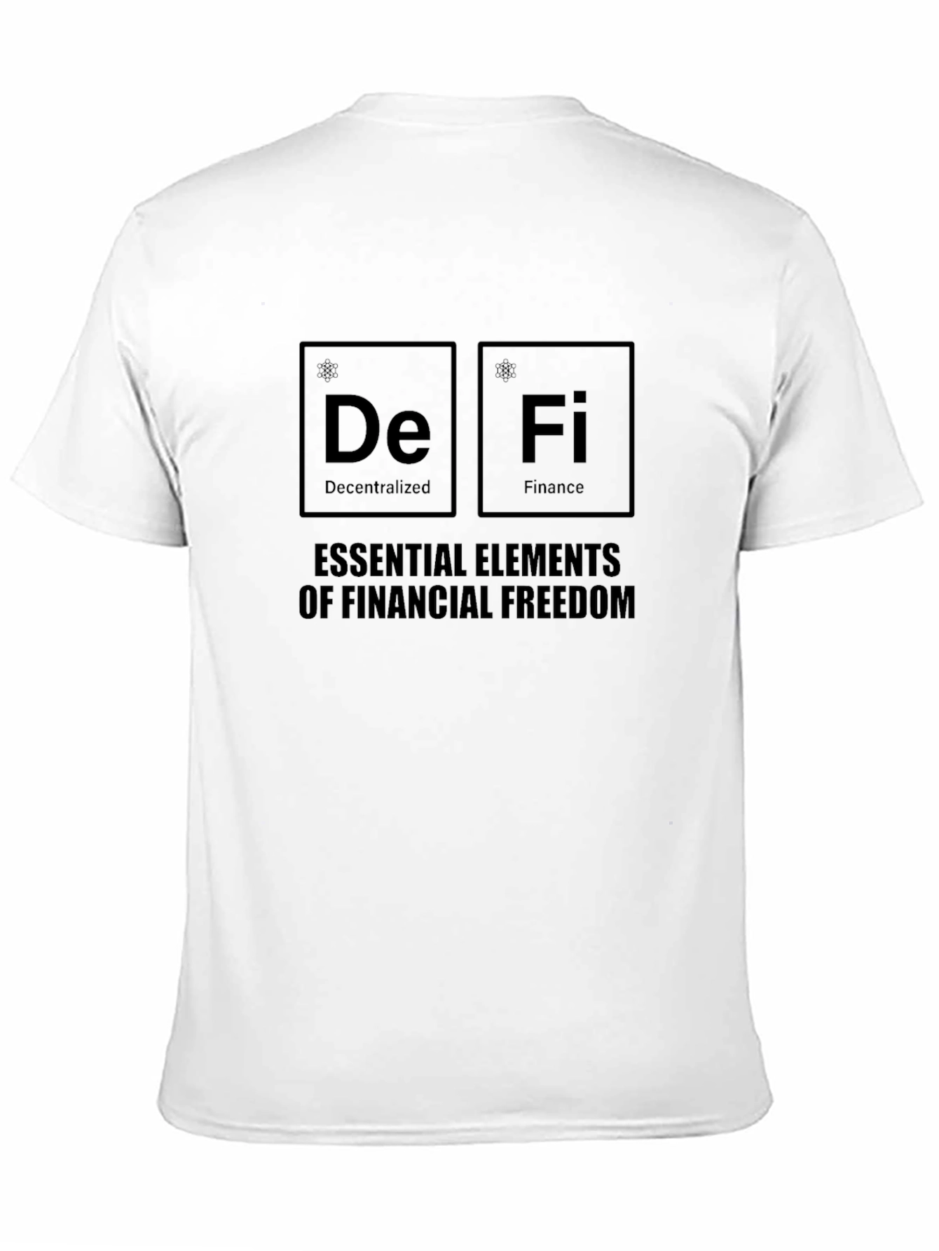 DeFi Elements Black T-Shirt - Financial Freedom Tee