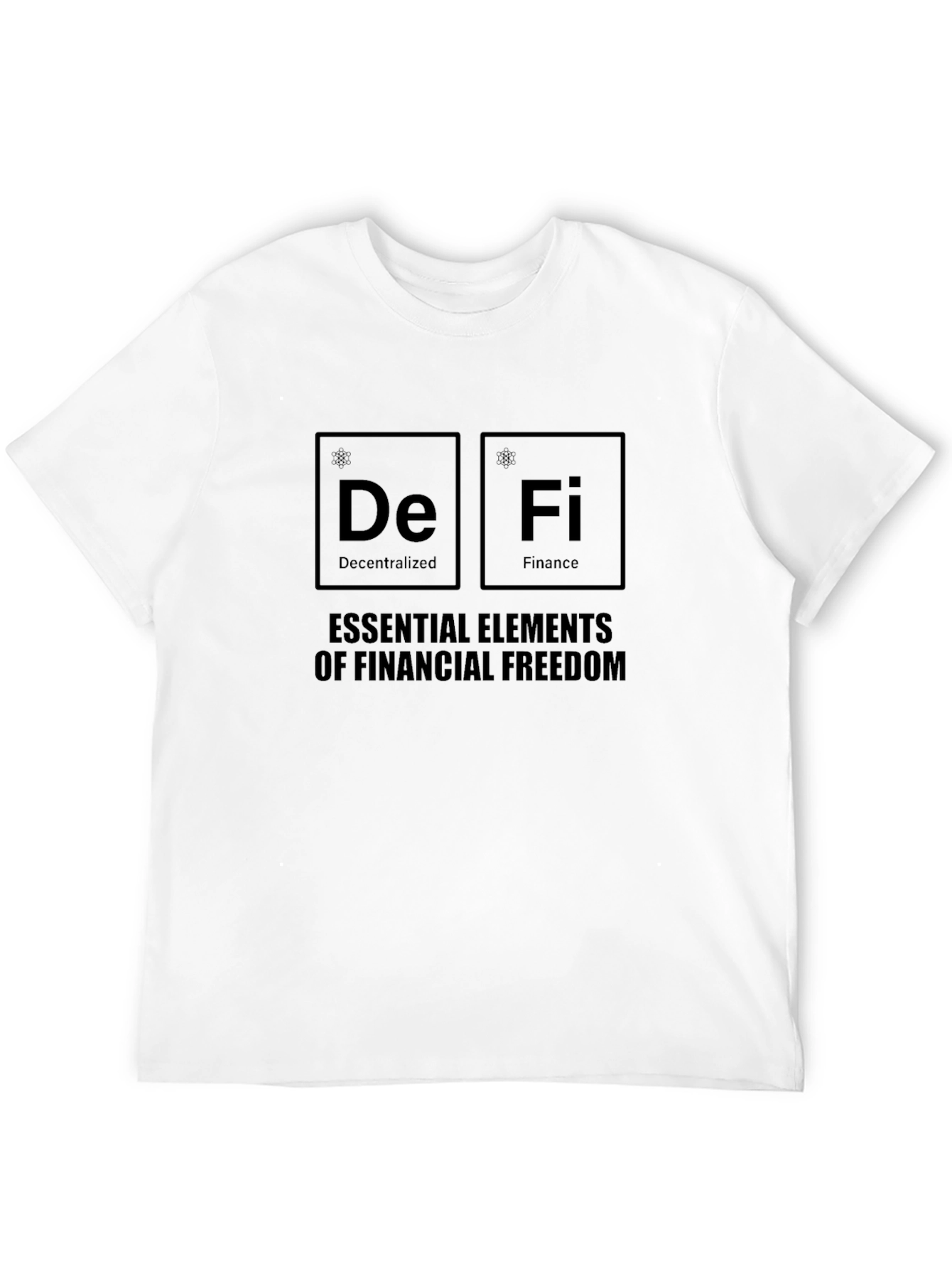 DeFi Elements Black T-Shirt - Financial Freedom Tee