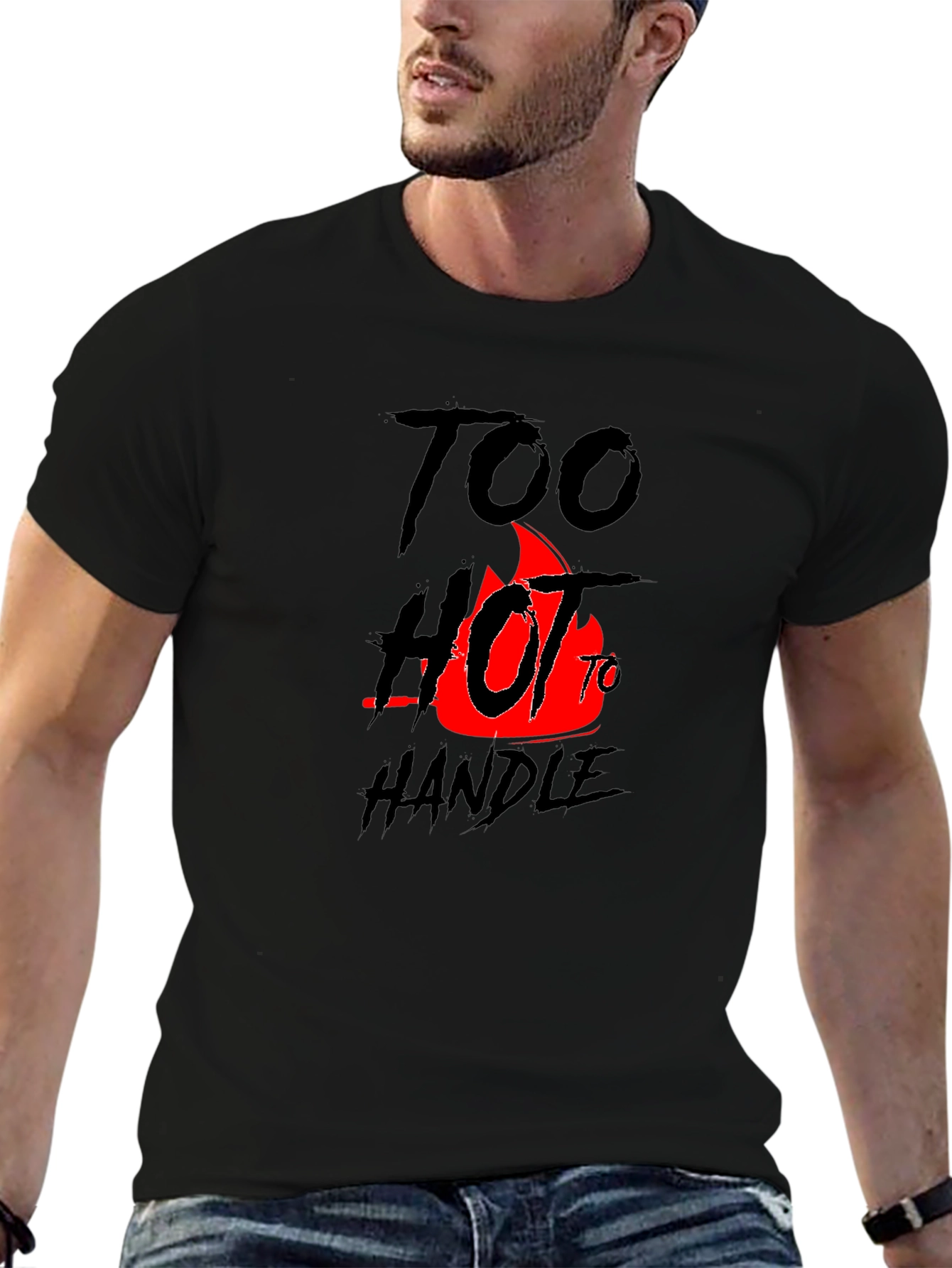 Too Hot To Handle Graphic Tee - Black