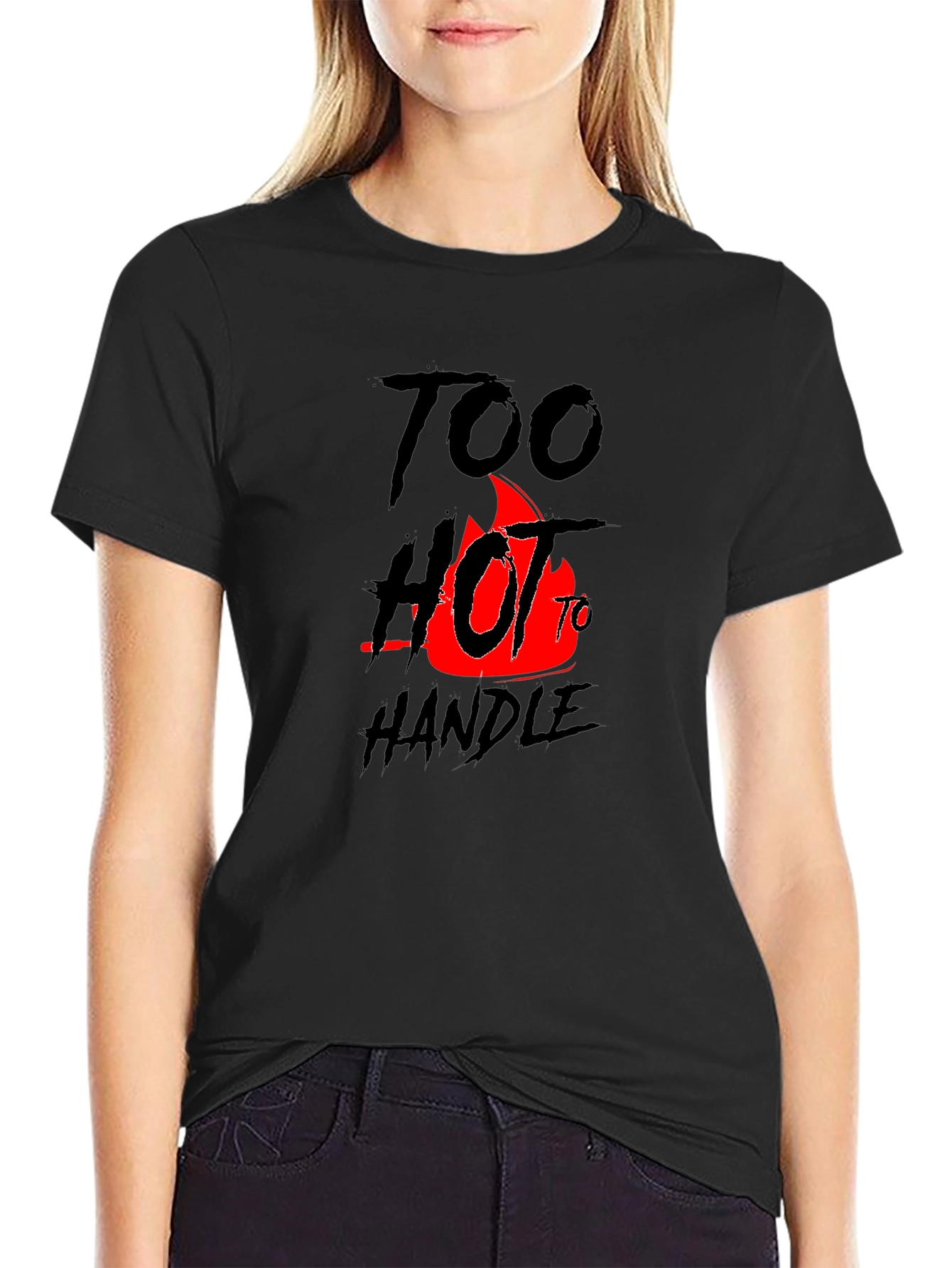 Too Hot To Handle Graphic Tee - Black