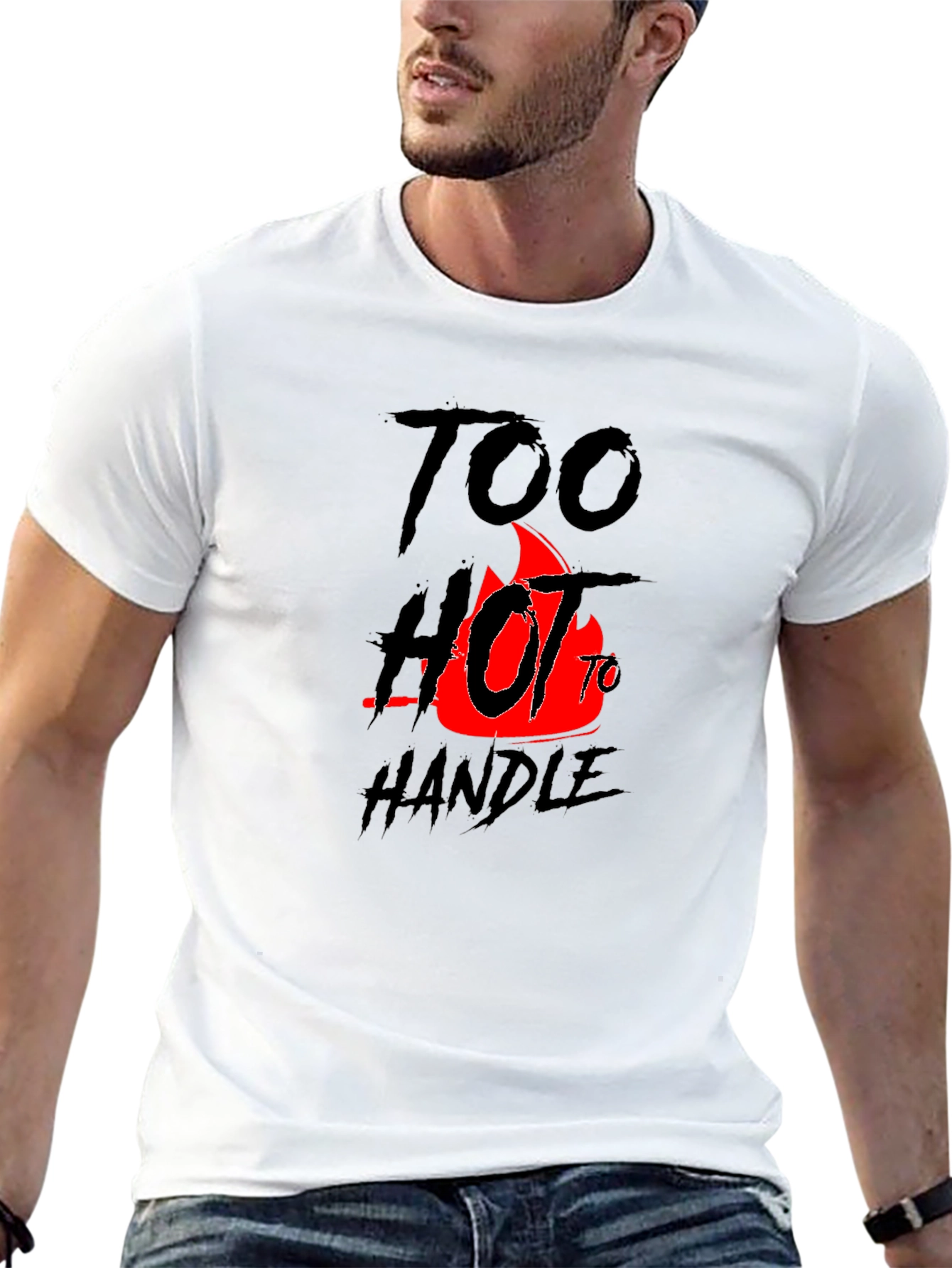 Too Hot To Handle Graphic Tee - Black