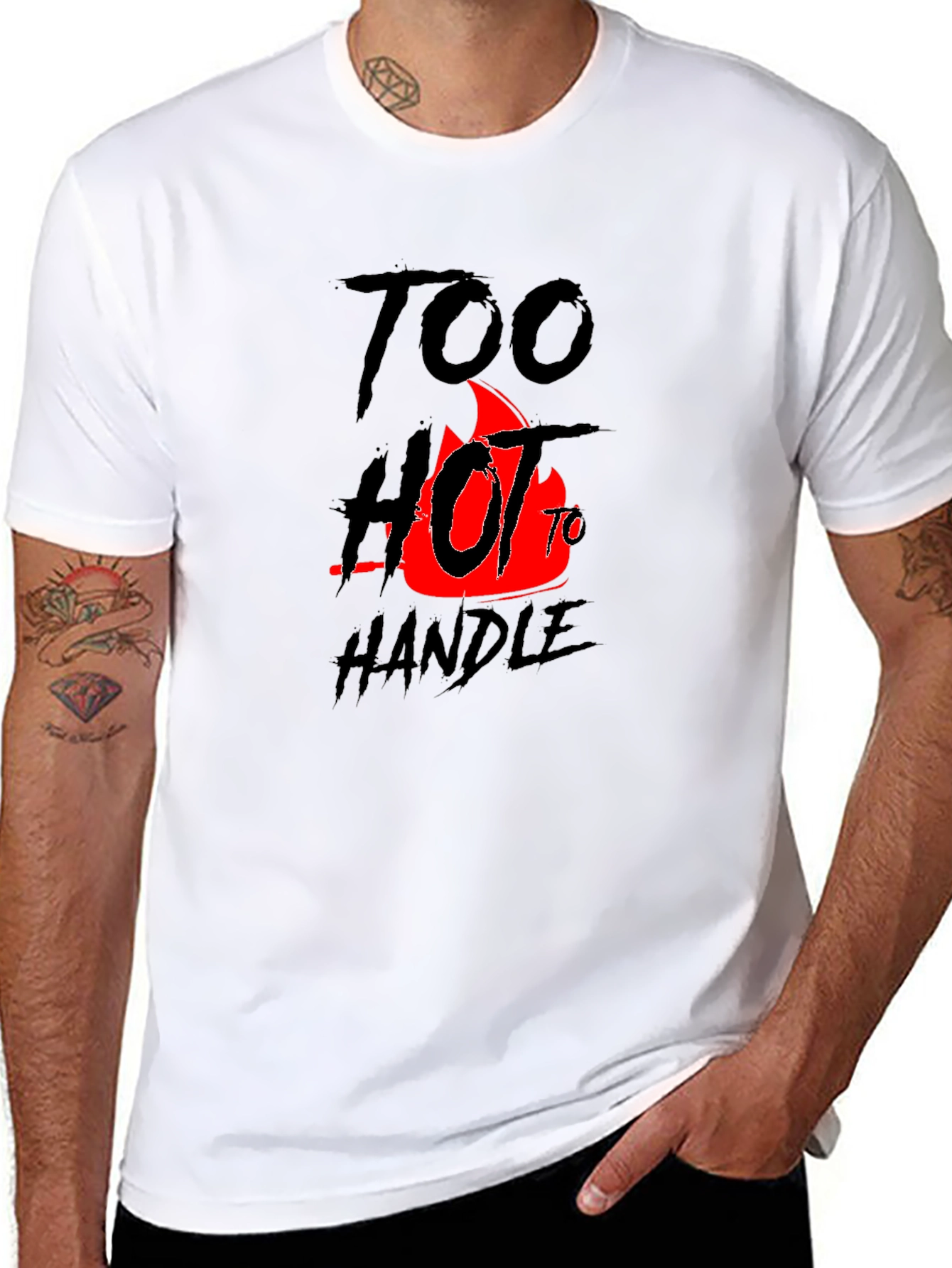 Too Hot To Handle Graphic Tee - Black