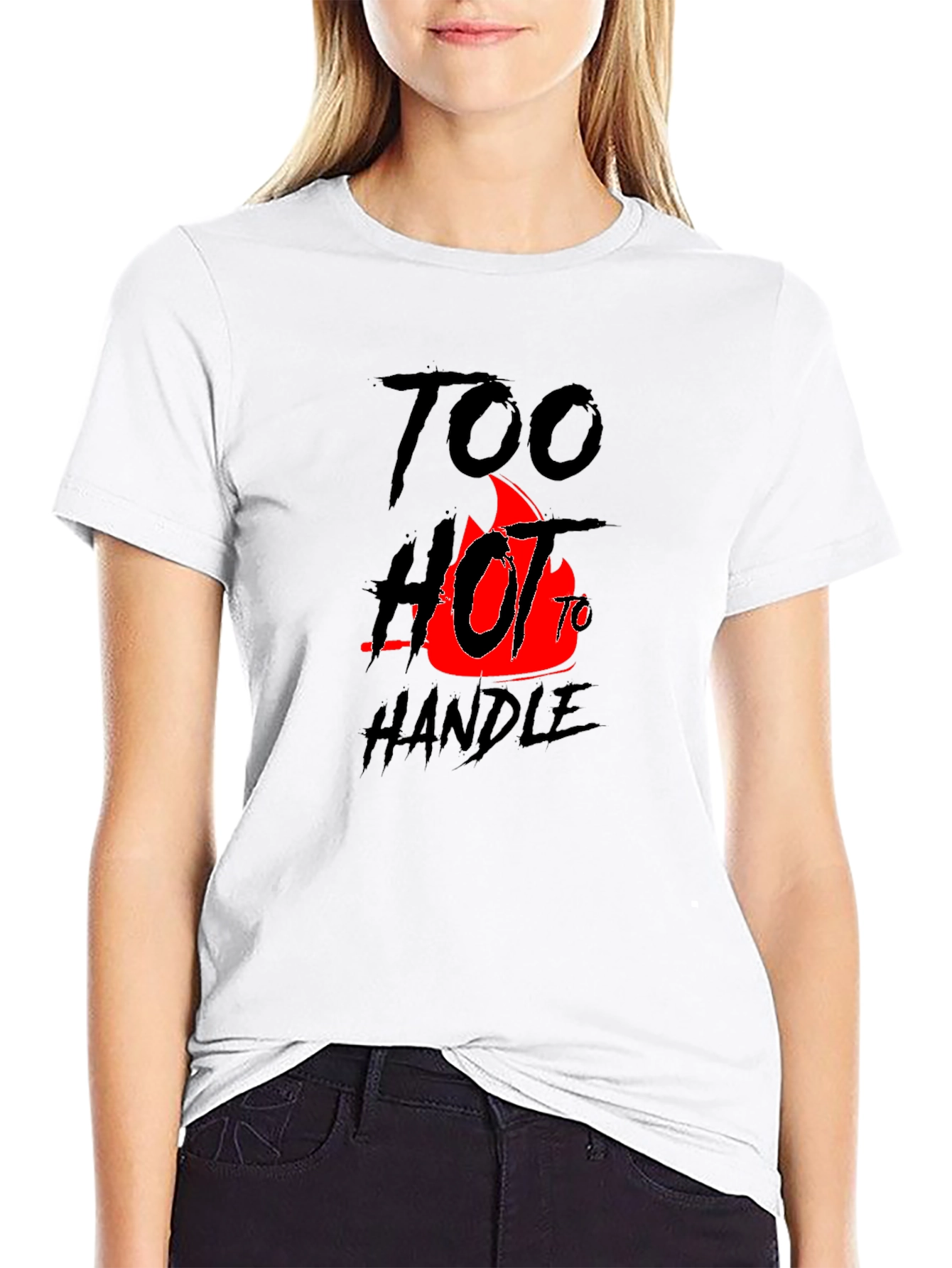 Too Hot To Handle Graphic Tee - Black