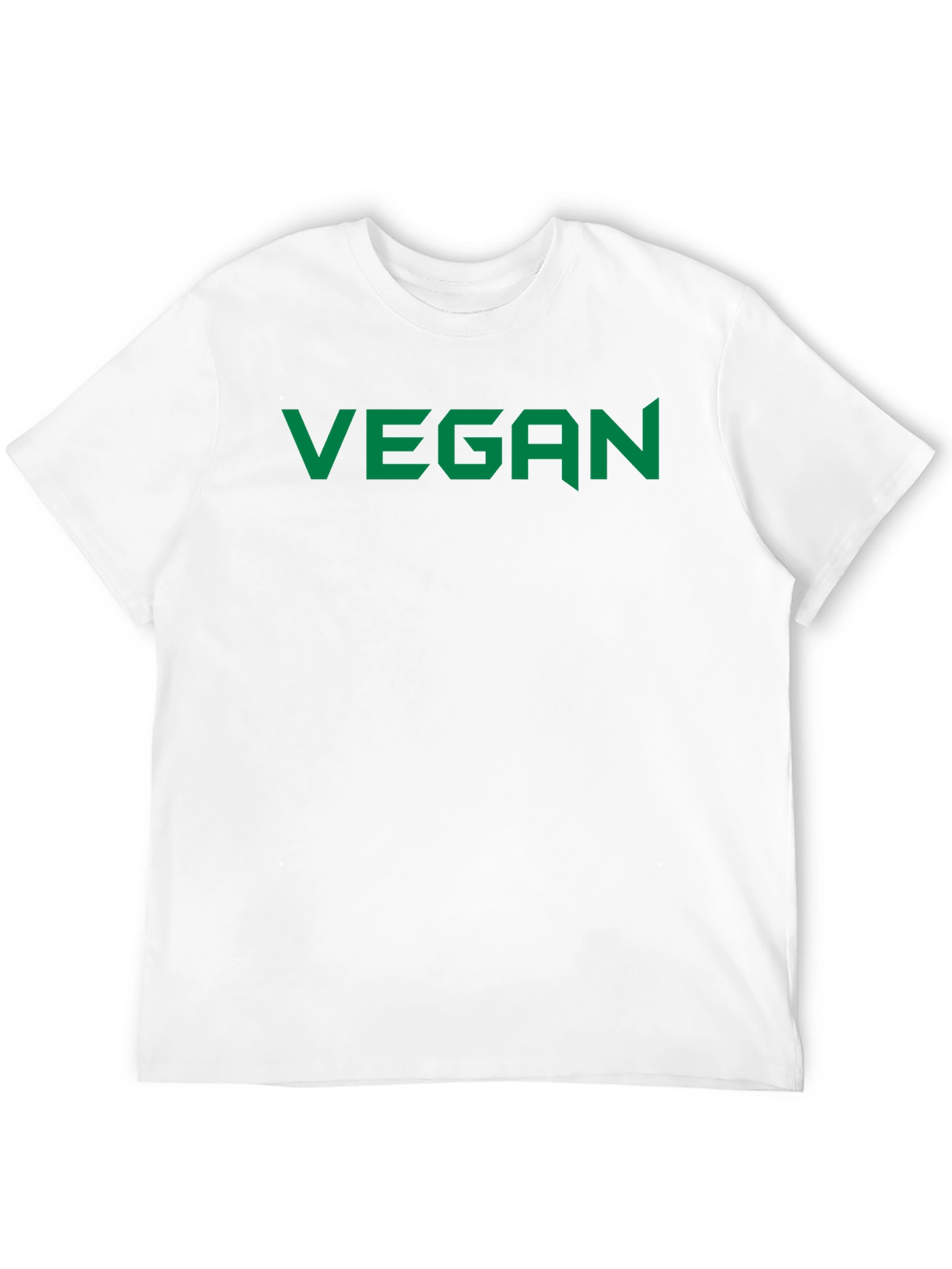 Vegan Statement Tee - Bold Green Print
