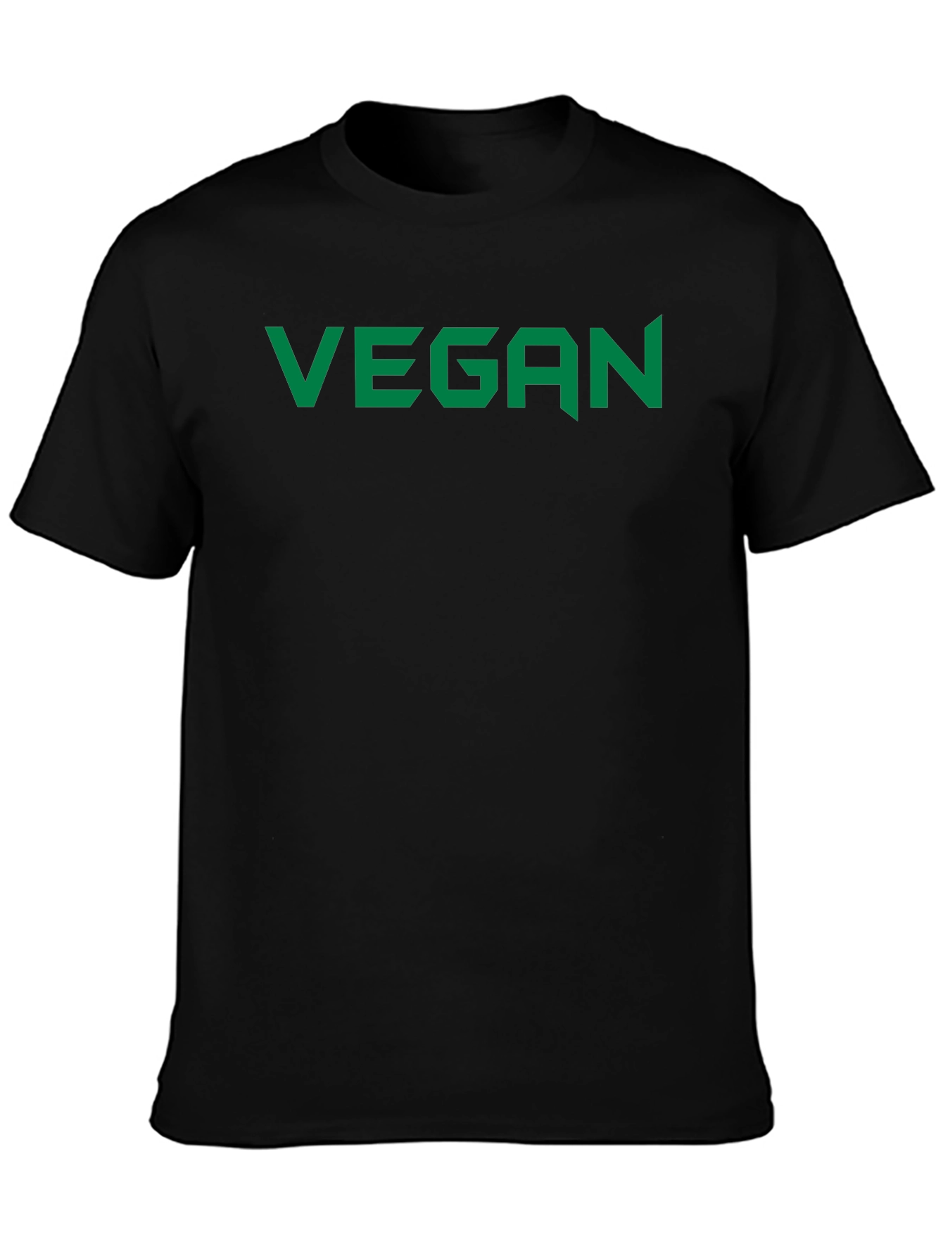 Vegan Statement Tee - Bold Green Print