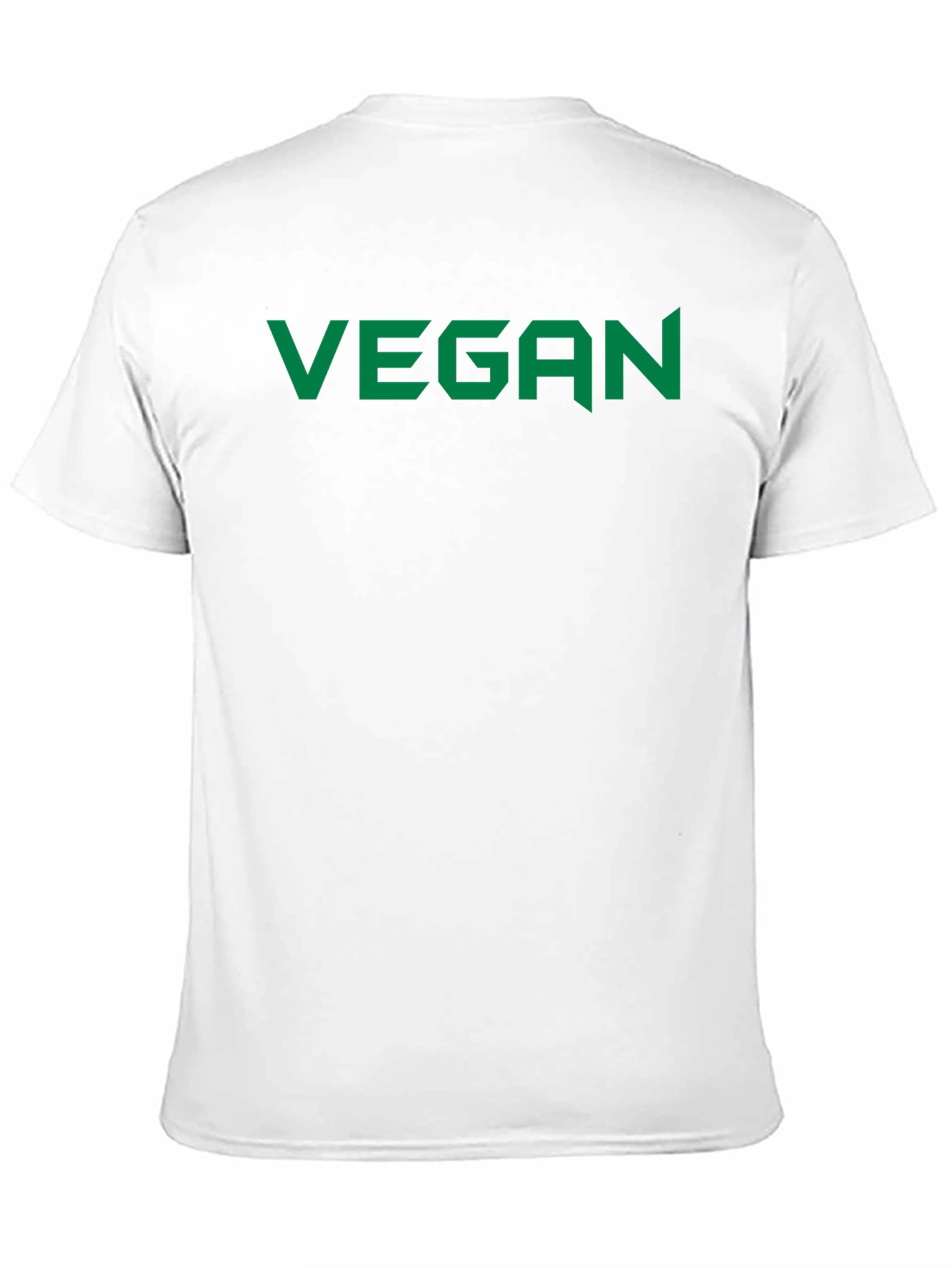 Vegan Statement Tee - Bold Green Print