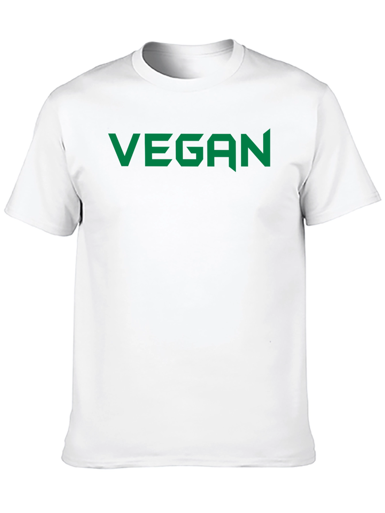 Vegan Statement Tee - Bold Green Print