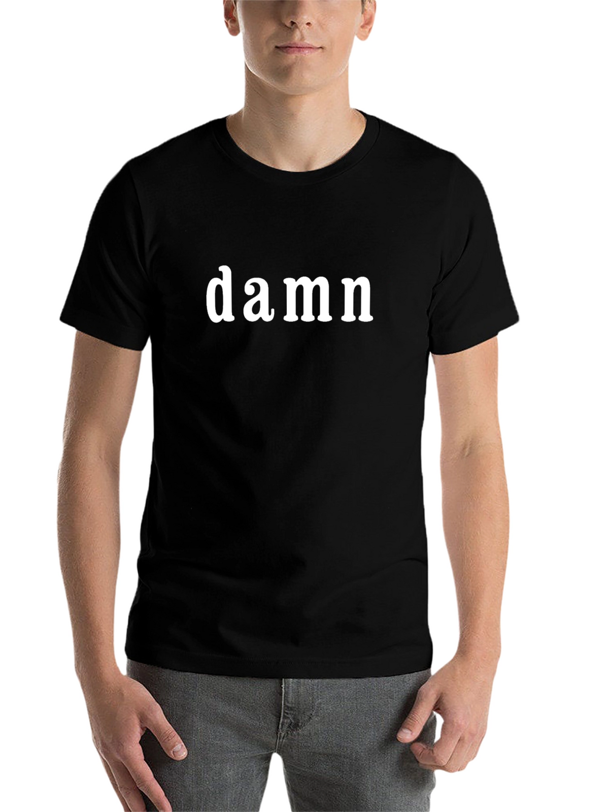Damn Graphic Tee - Black Casual T-Shirt