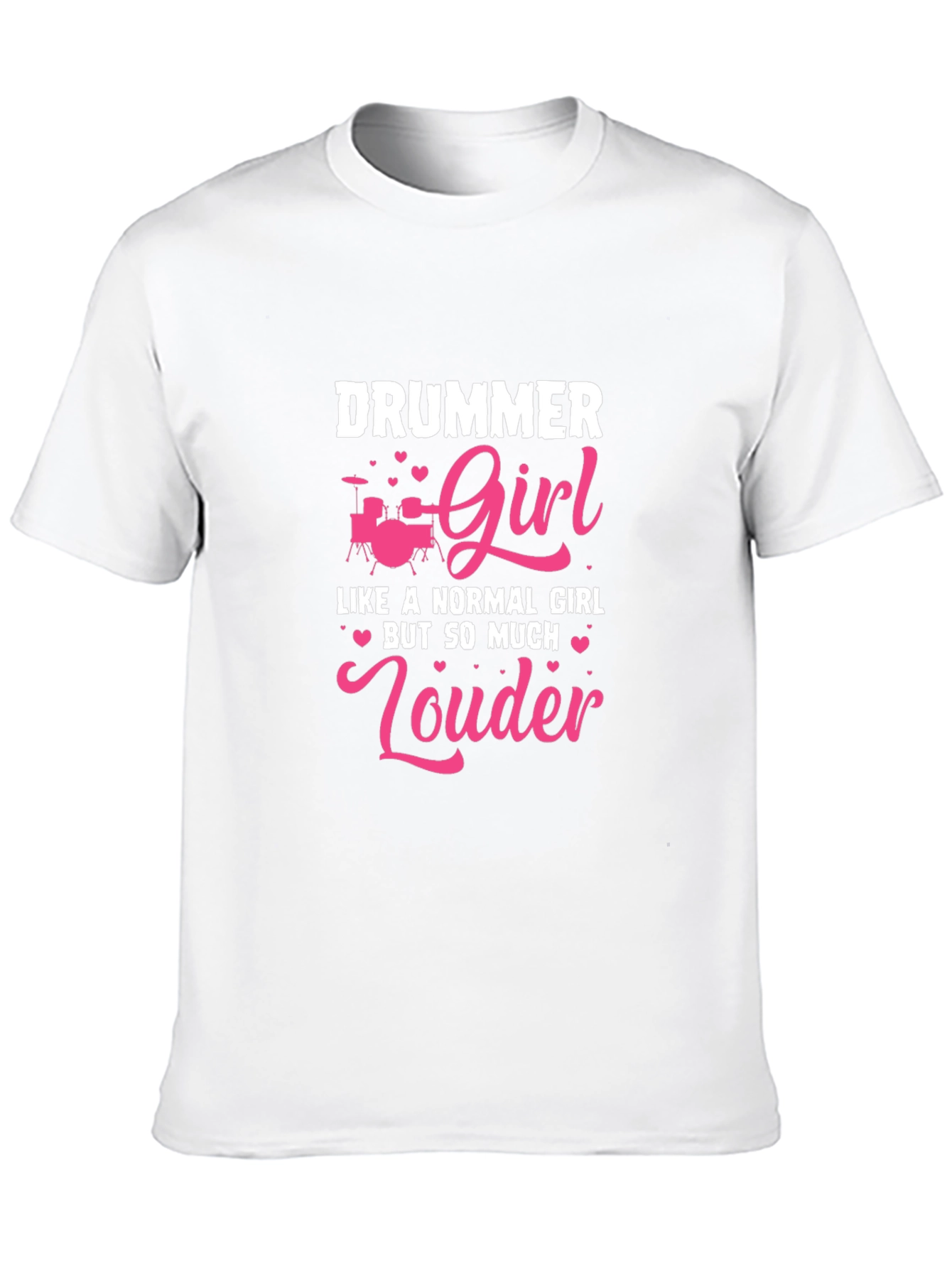 Drummer Girl T-Shirt - Louder Than Normal Tee